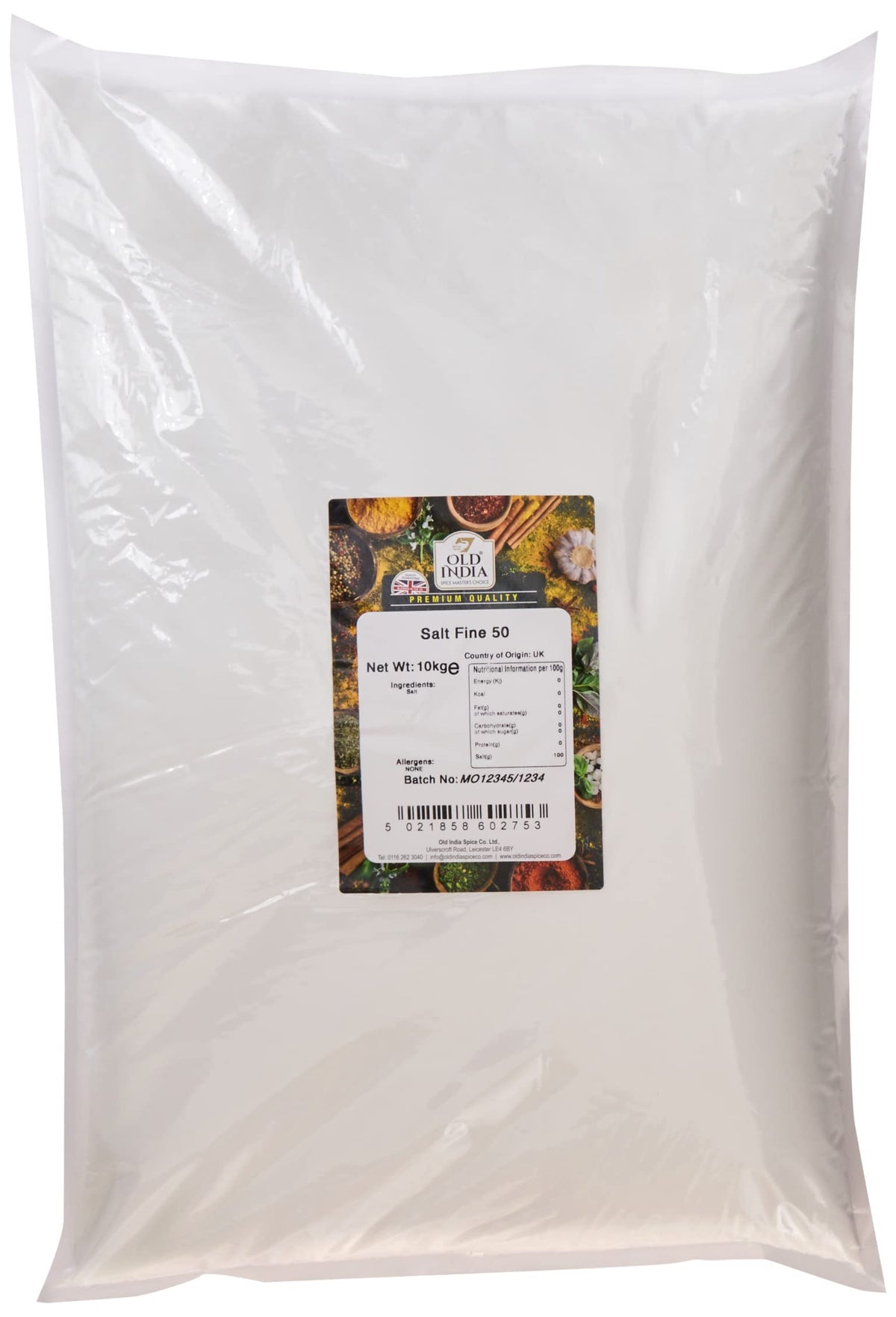 Old India Salt Fine 50 10kg