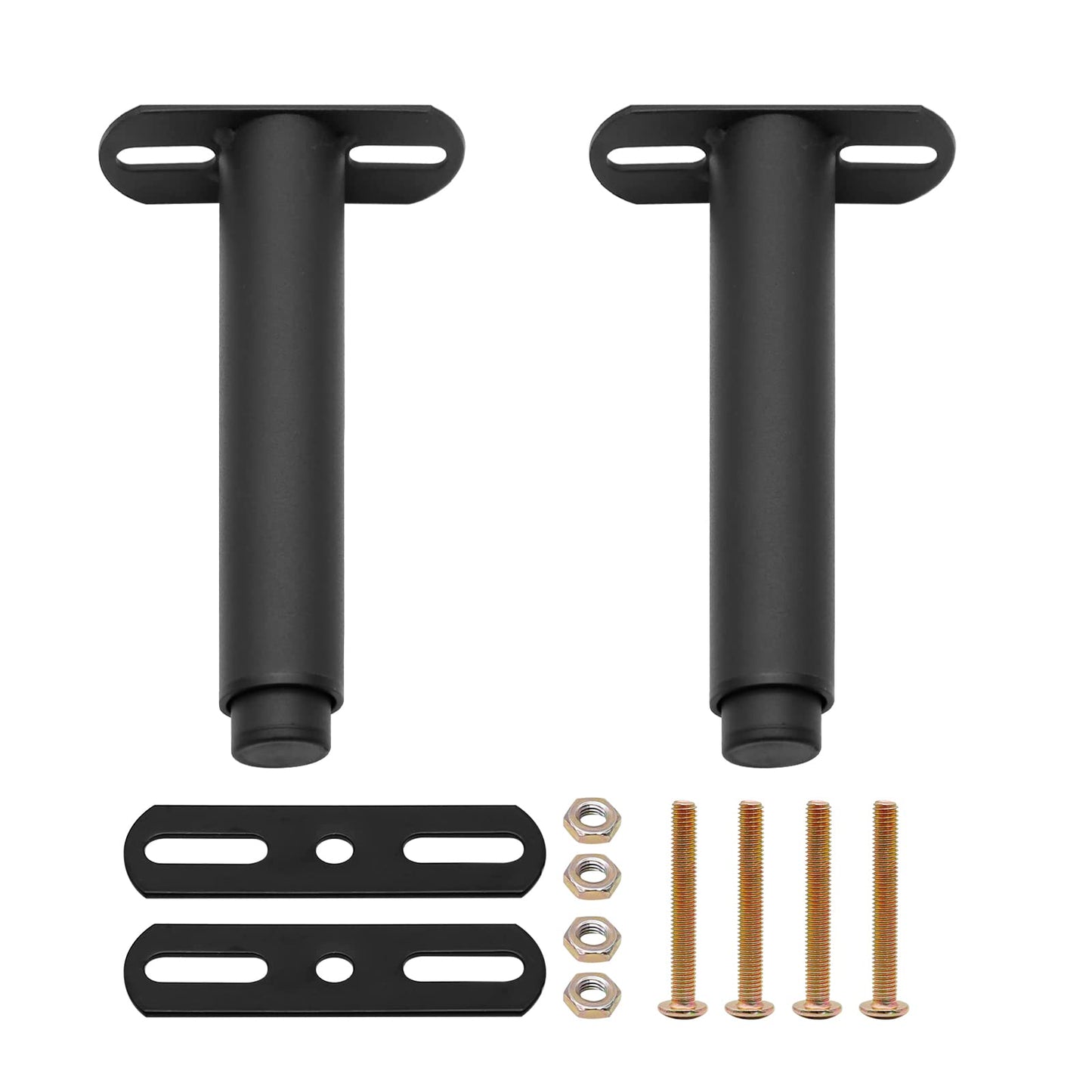 Hoypeyfiy 2pcs Bed Adjustable Furniture Legs Metal Support Foot Retractable Heavy Duty Bed Center Frame Slat Support Leg for Bed Cabinet Sofa Frame