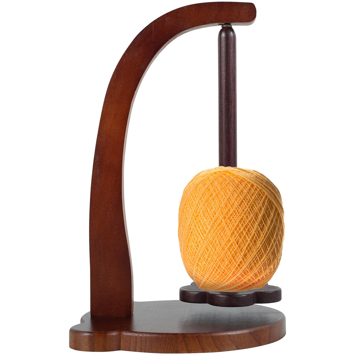 NZWBSHSSP Yarn Holder Wooden Yarn Spinner Sewing Spindle Thread Holder Rotating Magnetic Yarn Spinner Spindle Stable Yarn Ball Dispenser 320g Bearing