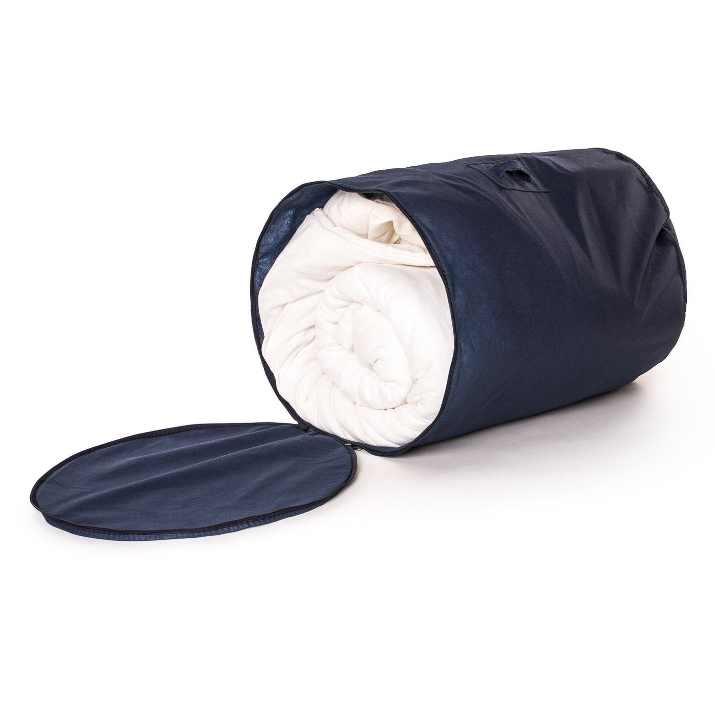 HangerMaster DUVET STORAGE BAG - Navy 3 Pack. Large Size Fits King Size Duvet & 2 Pillows. Moth & Dust Proof. Use to Store or Transport Clothes