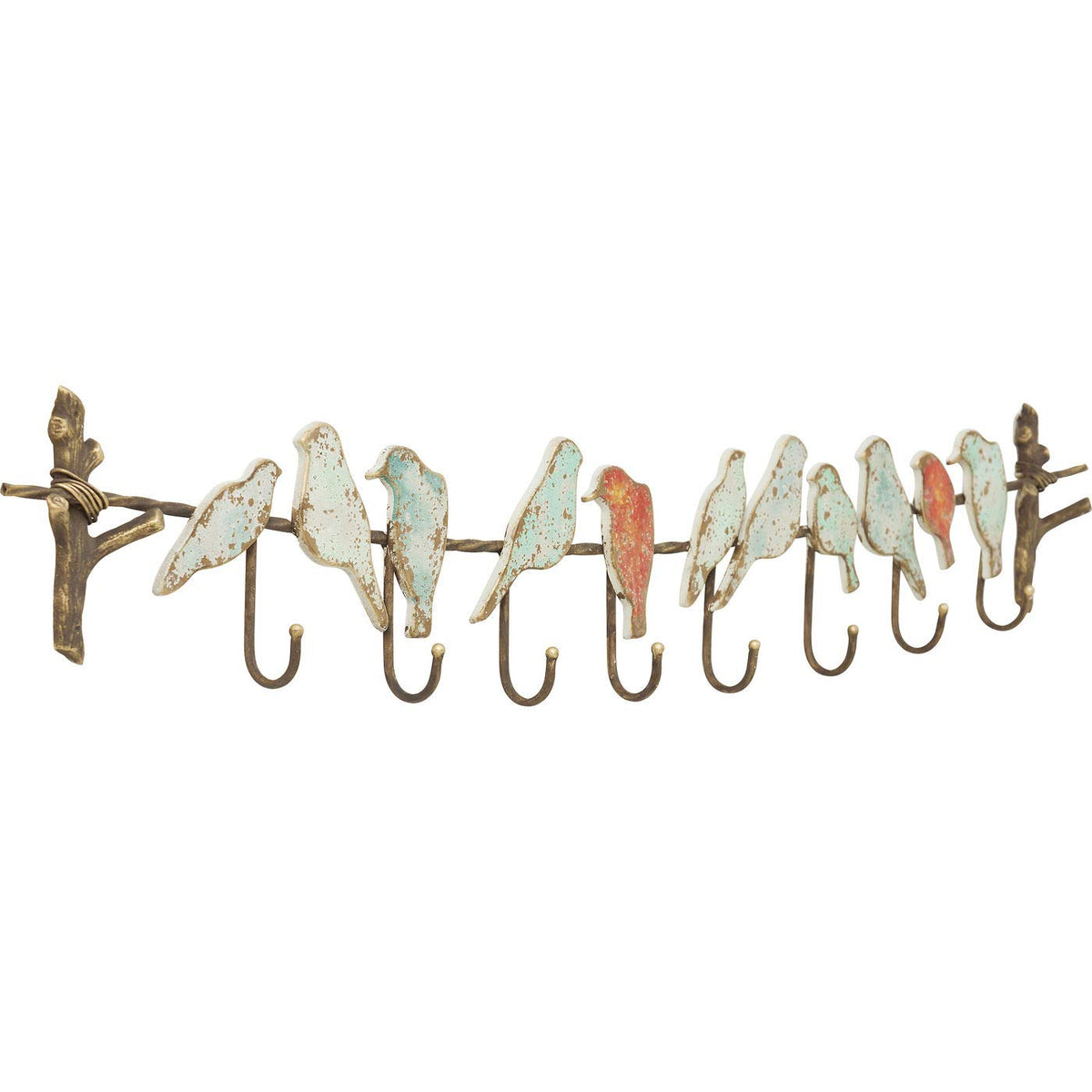 Kare Design Coat Rack Bird Party, multicoloured, 20x100x6 cm