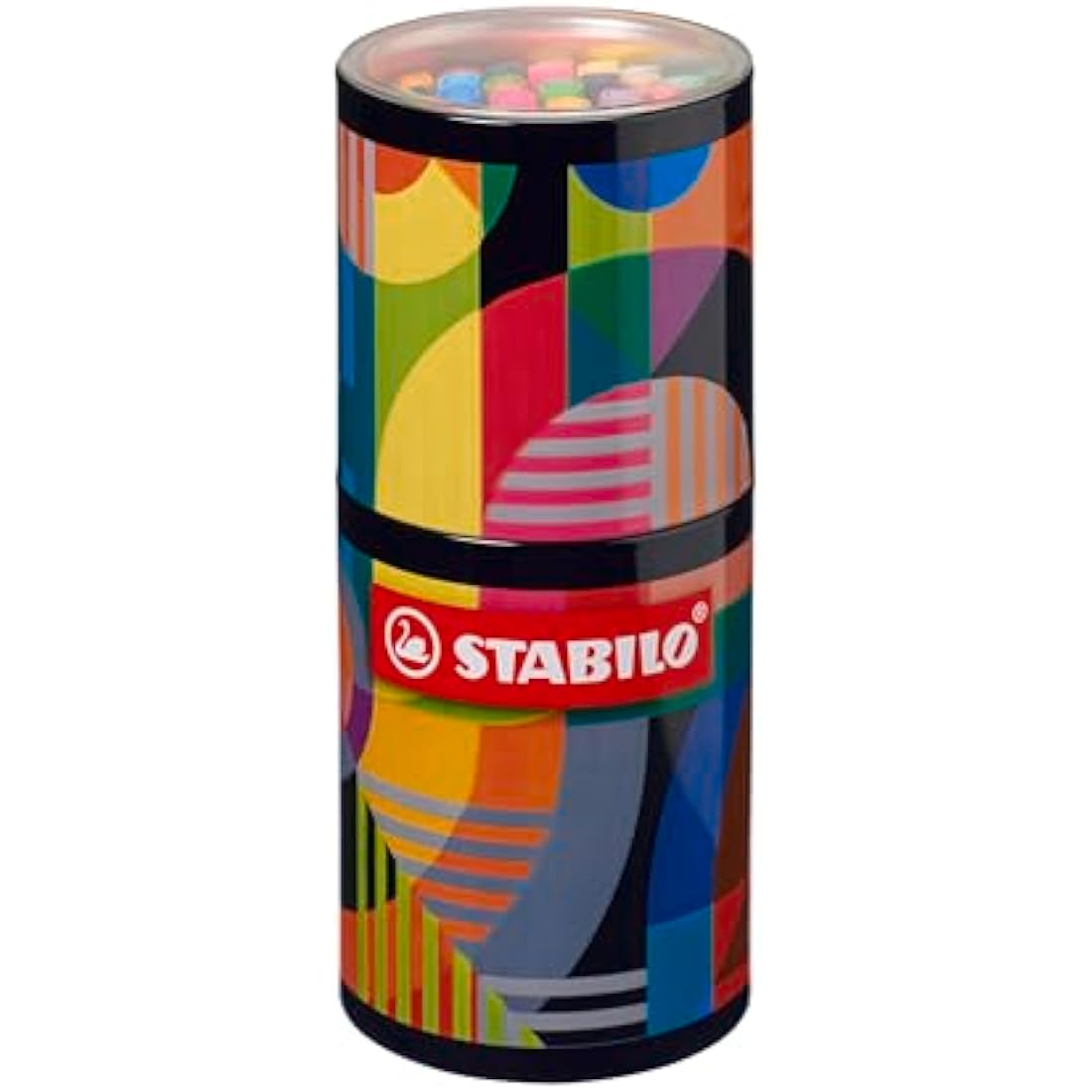 STABILO Pen 68 - Premium Fibre-Tip Pen - ARTY - Tin of 45 - Assorted Colours