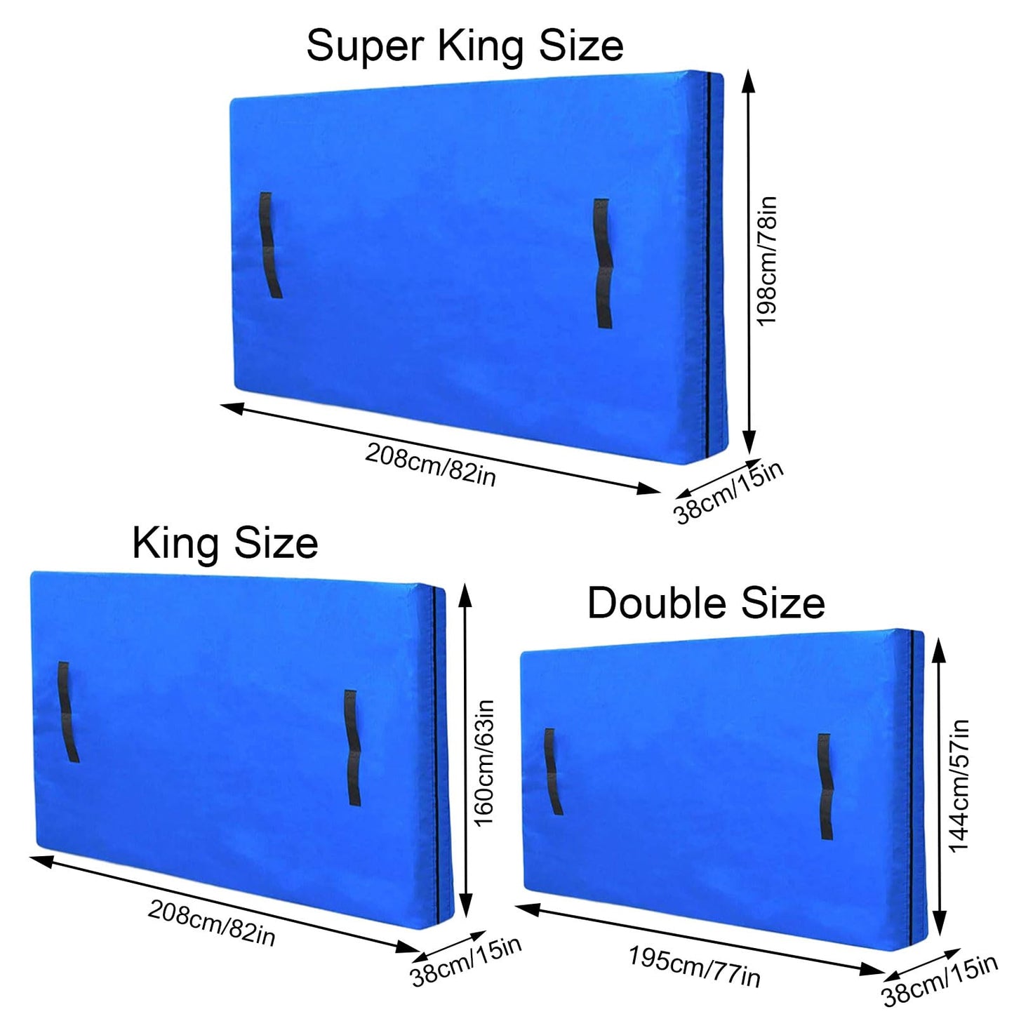 Mattress Cover for Moving and Storage Super King Size Mattress Bags with 8 Sturdy Handles Waterproof Mattress Protector Tarp Durable Mattress Bags