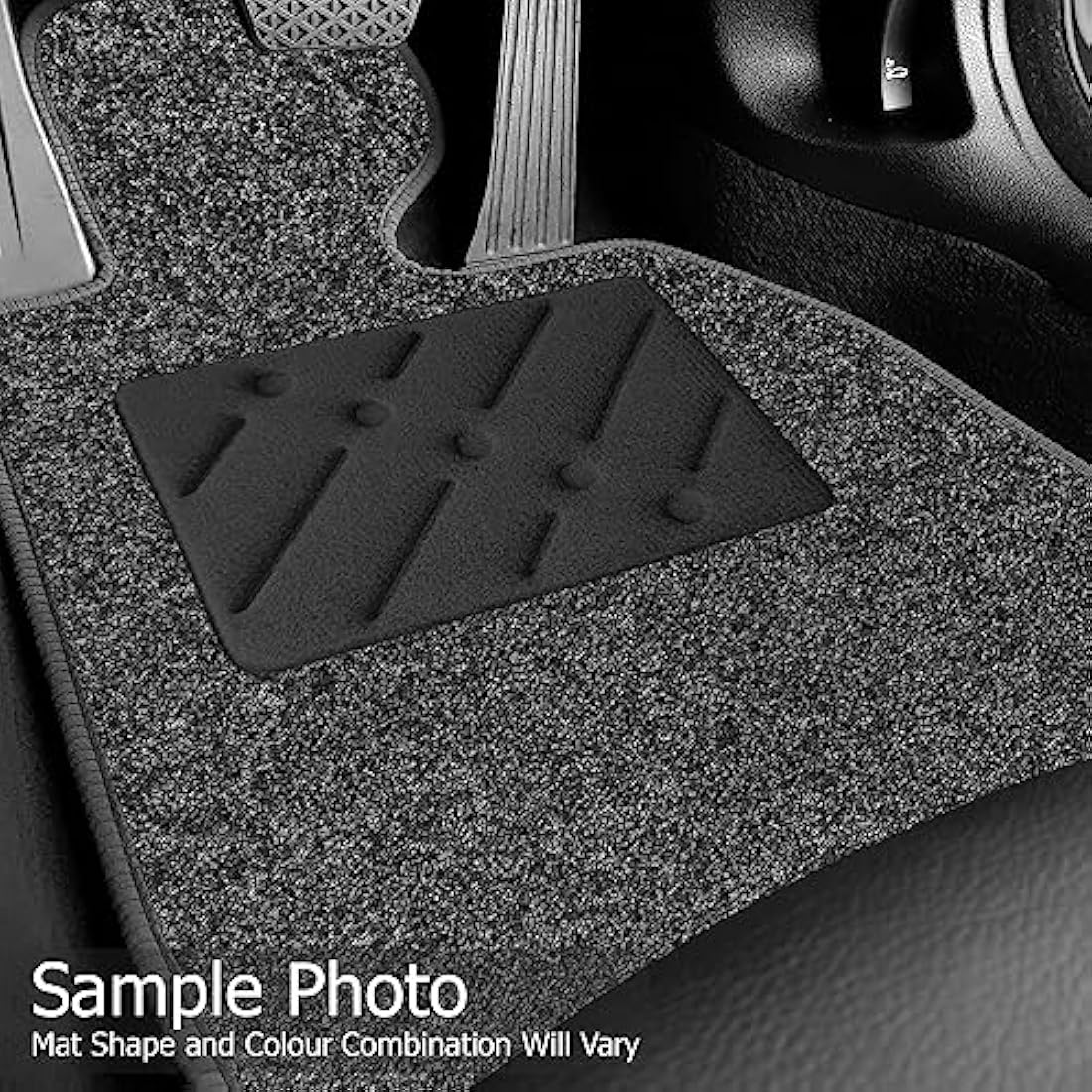 Car Mats FOR Nissan Qashqai 2nd Gen 2014-2021 Anthracite Carpet - Black Ribbed Trim - Black Rectangle Heel Pad [SAPP-1548]
