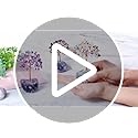 JSDDE Amethyst Crystal Healing Crystals Gemstones Feng Shui Natural Tumbled Stones Money Life Tree Figurines