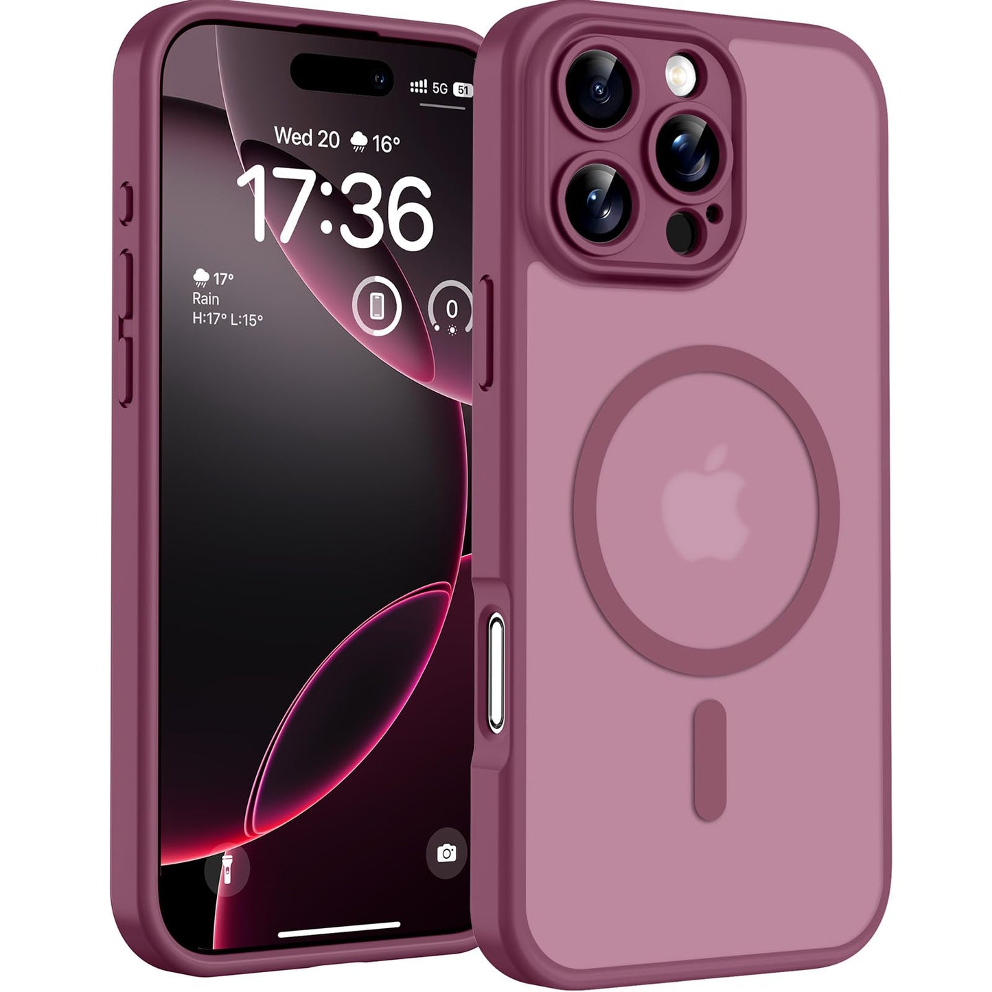TOCOL Magnetic for iPhone 16 Pro Max Case 6.9-Inch, Fit for MagSafe, Upgraded Full Camera Protection, 14FT Military Grade Drop Tested Shockproof Slim