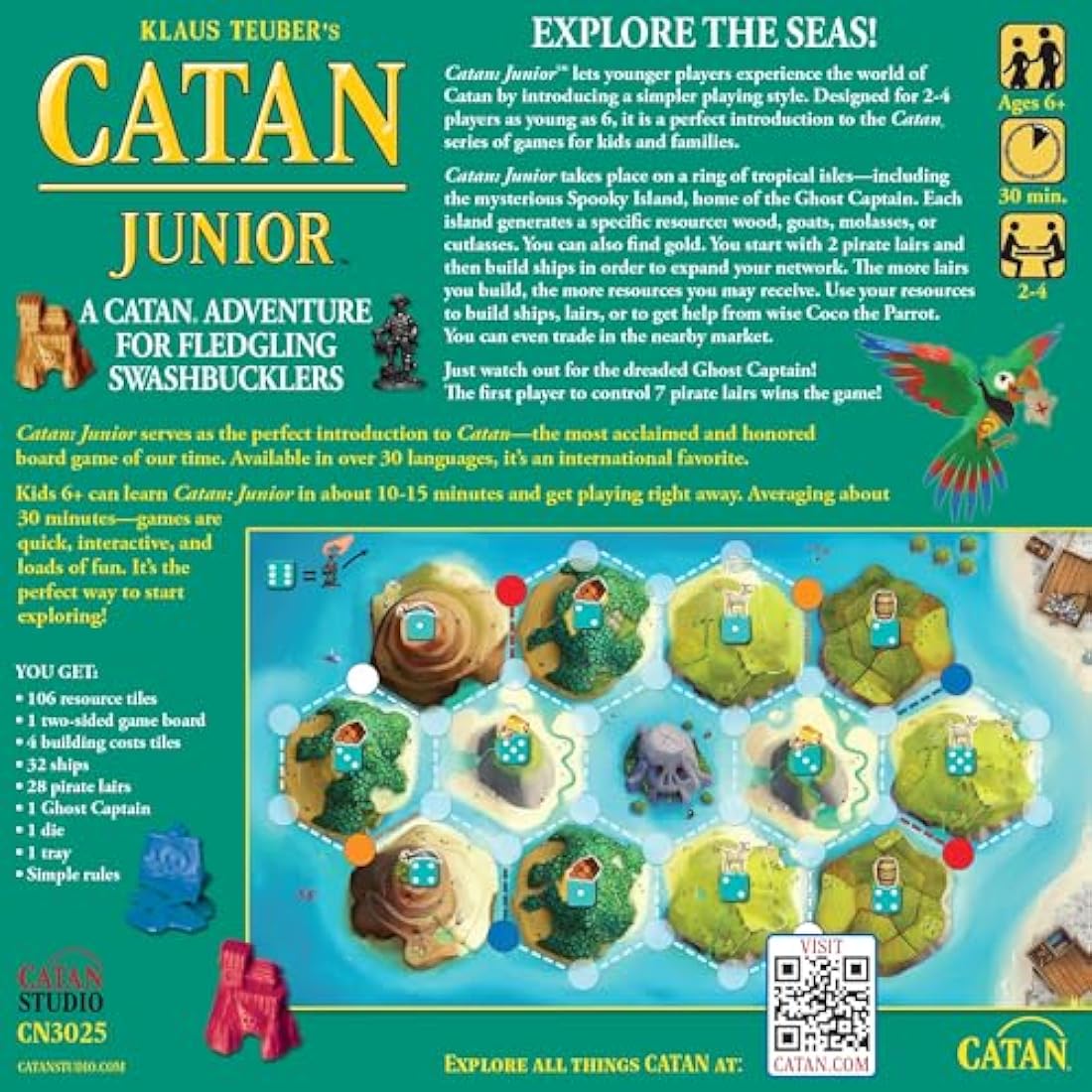 CATAN Junior | Board Game | Ages 6+ | 2-4 Players | 30 Minutes Minutes Playing Time