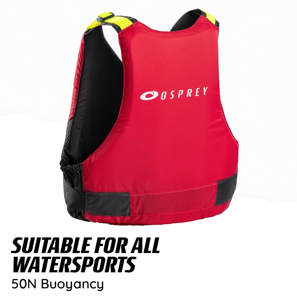 Osprey | Adult Buoyancy Aid 50N, PFD Swim Vest, Waterproof Float Jacket for Watersports, Paddleboarding and Kayaking Red L/XL