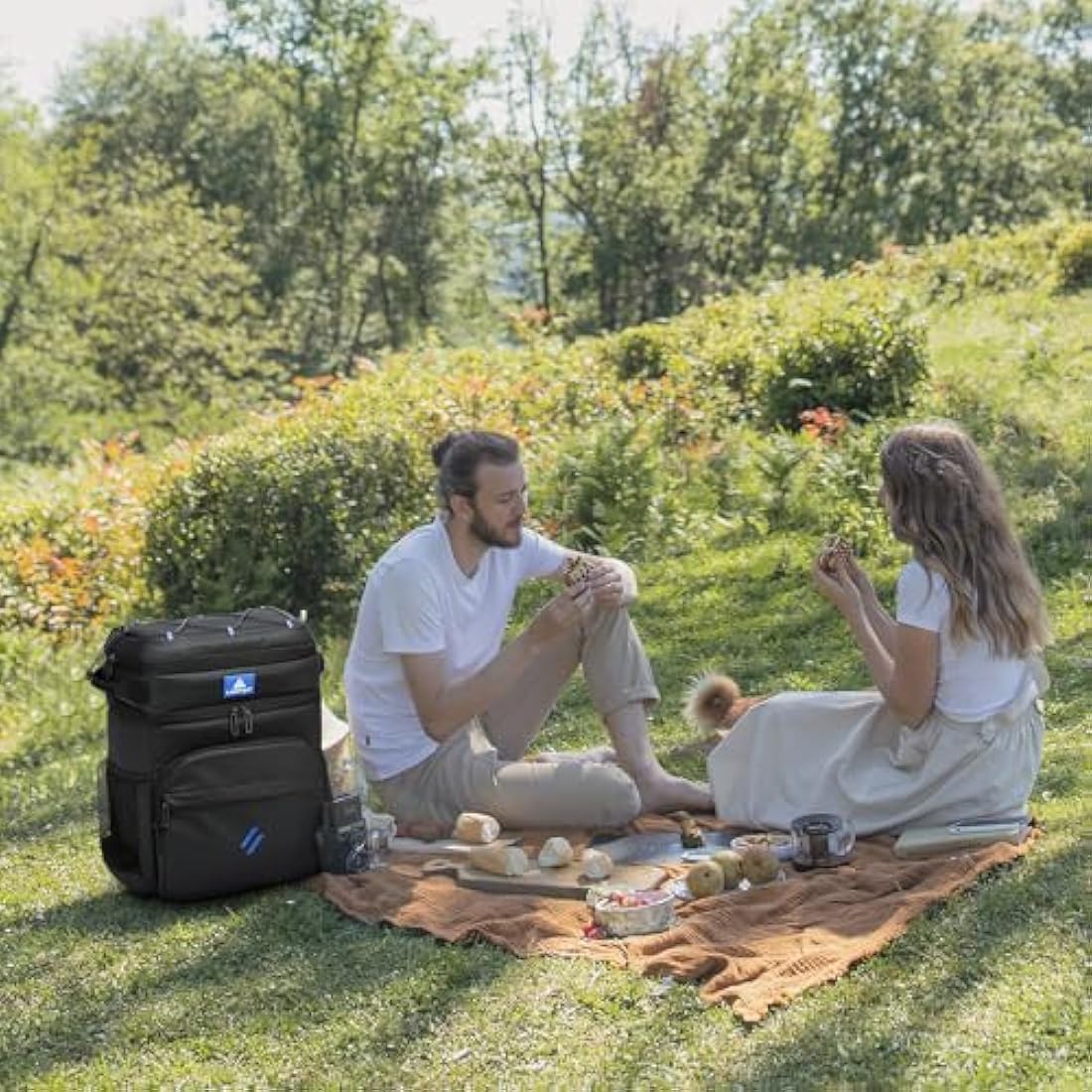 Laripwit Cooler Backpack 54 Cans Insulated Cool Bag Rucksack Leak-Proof Picnic Backpack for Men Women - Perfect Large Soft Cooler Rucksack for Travel, Camping, Lunch, Beach