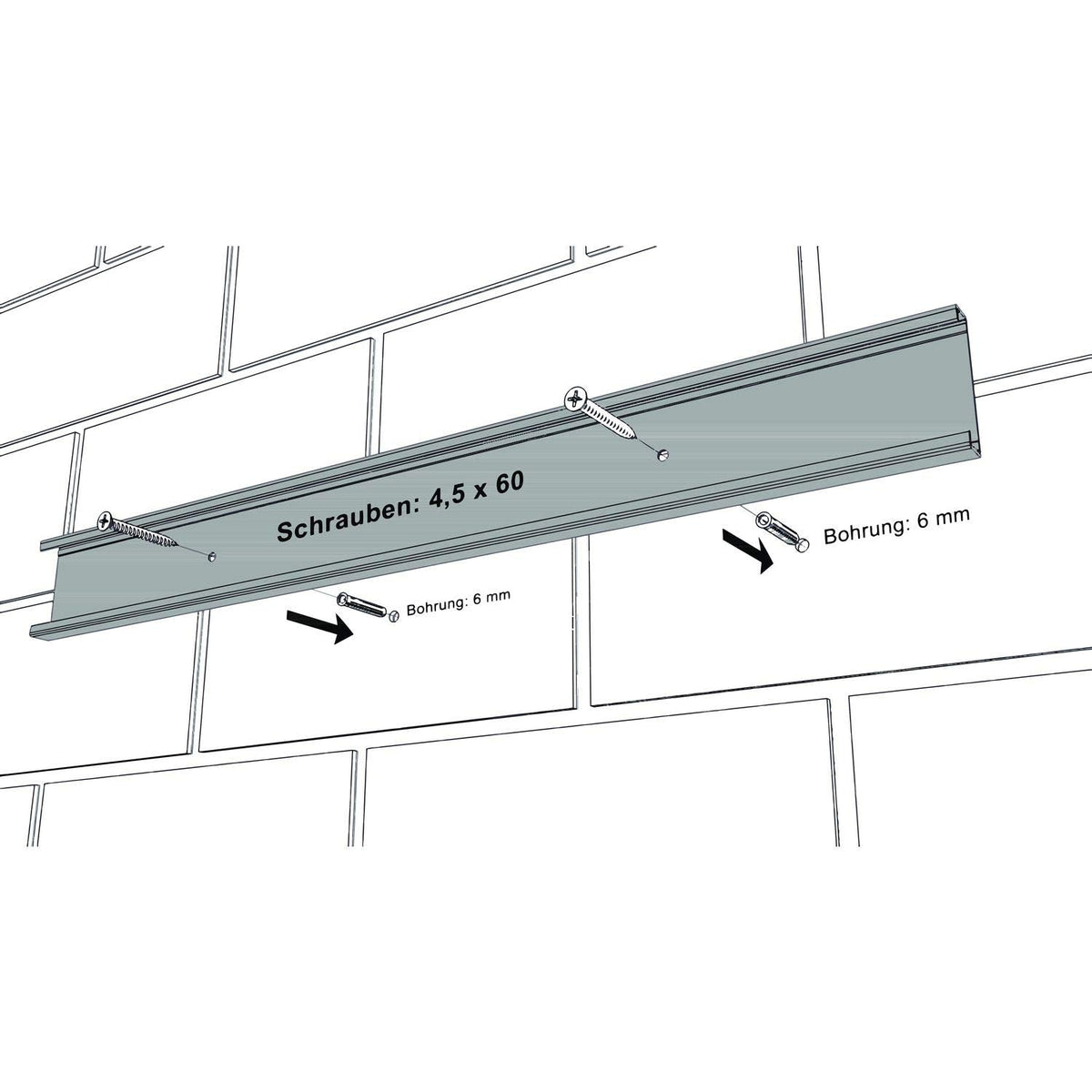 Device Support Bracket BRUNS 5, 0.75 M