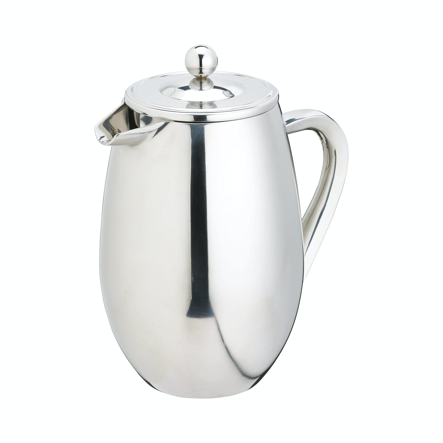 La Cafeti?re Stainless Steel Double Walled Insulated Cafeti?re 8 Cup, Stainless Steel, Silver