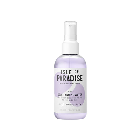 Isle of Paradise Self Tan Water Dark (200 ml) Hydrating Self Tanning Water Natural Ingredients & Vegan