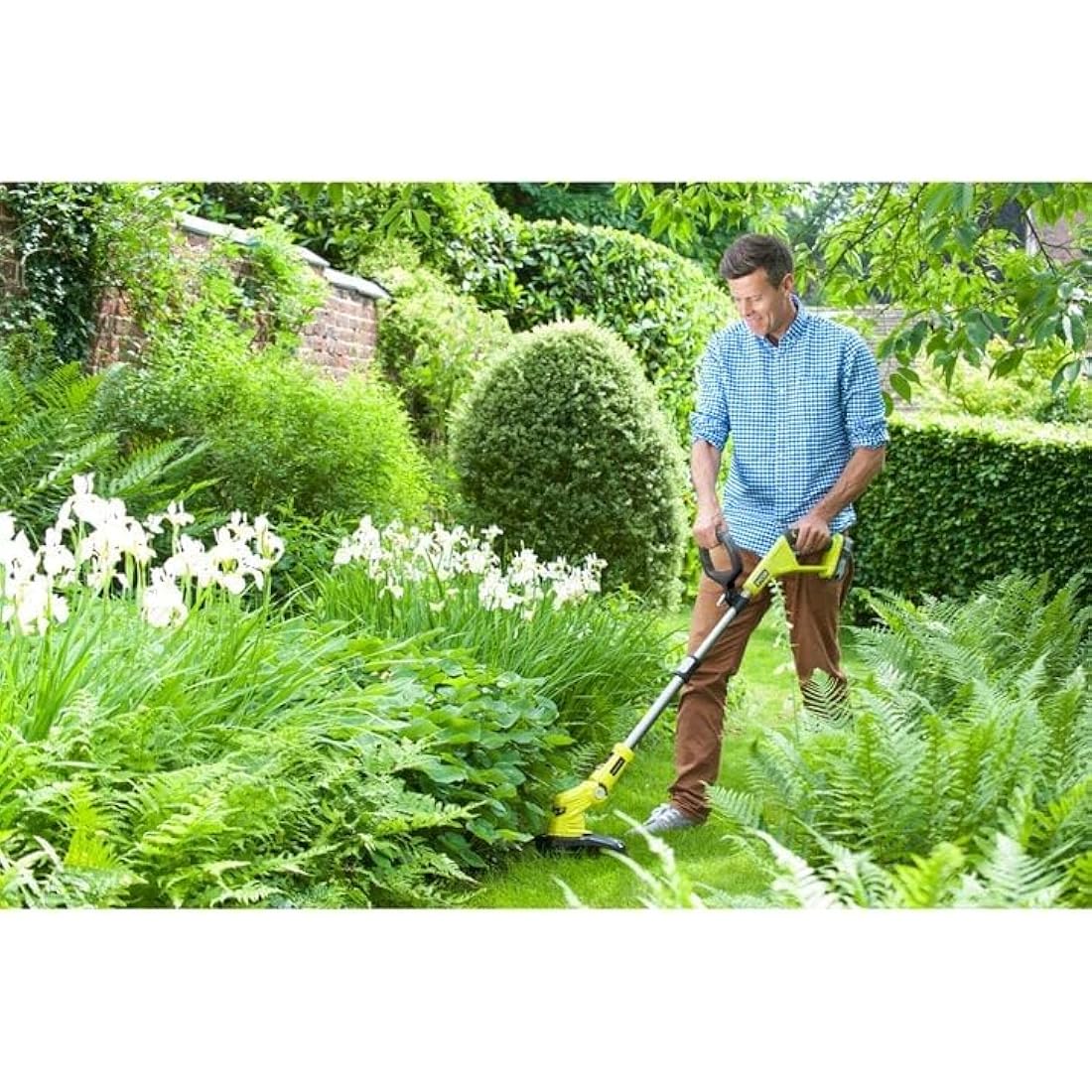 Ryobi OLT1832 ONE+ Cordless Grass Trimmer, 25-30cm Path (Zero Tool), 18 V, Hyper Green (Battery, Charger And Blade Not Included)