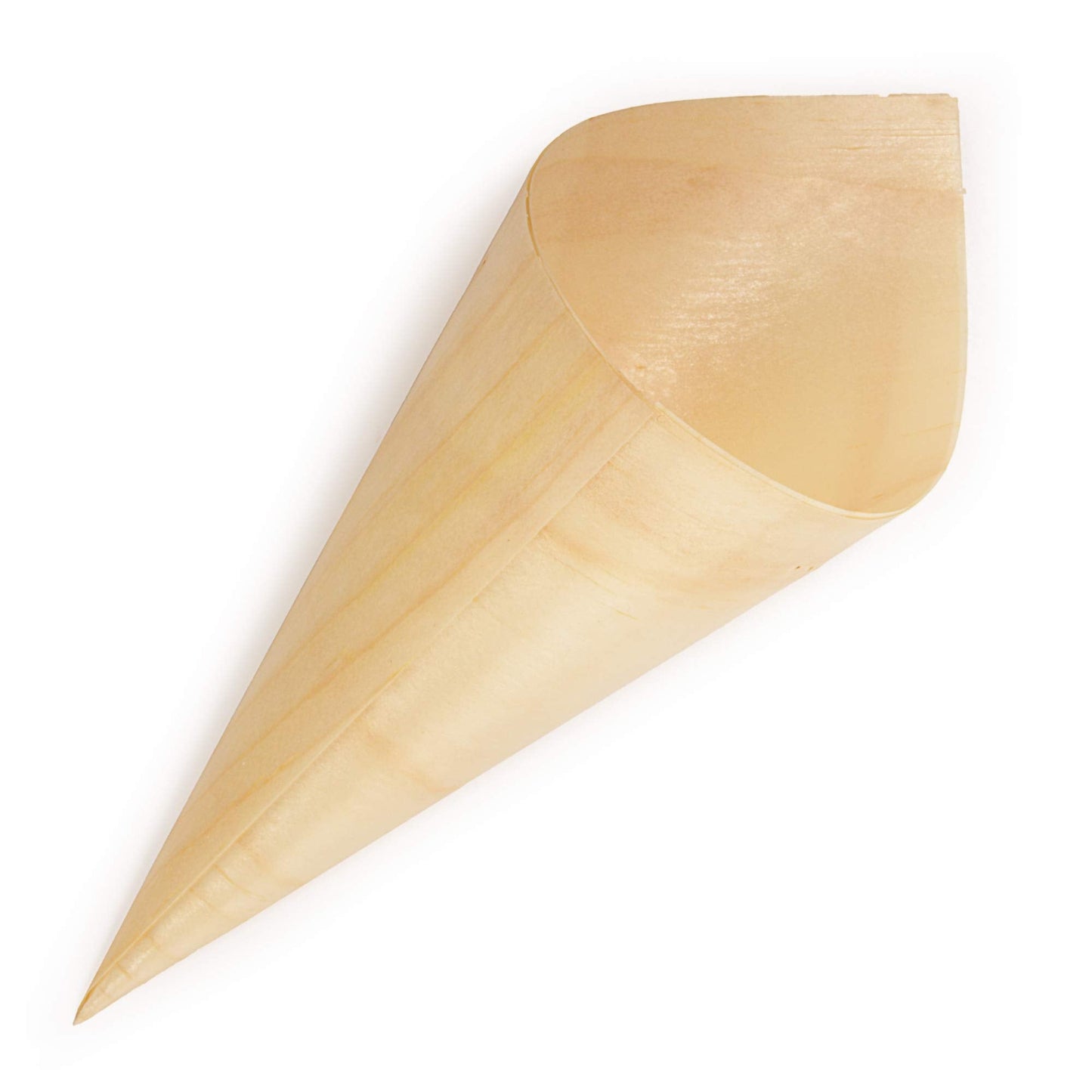 BambooMN Brand  7.1" Tall x 2.75" Diameter Disposable Wood Cones  300 Pieces
