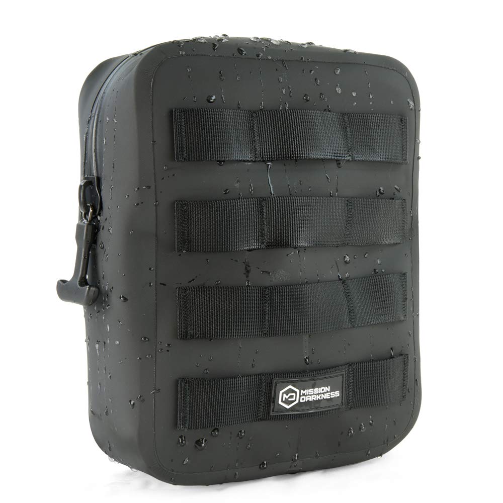 Mission Darkness Dry Shield MOLLE Faraday Pouch (2nd Gen) // Waterproof & Submergible Dry Bag + RF Shielding Liner. Signal Blocking, Anti-tracking,
