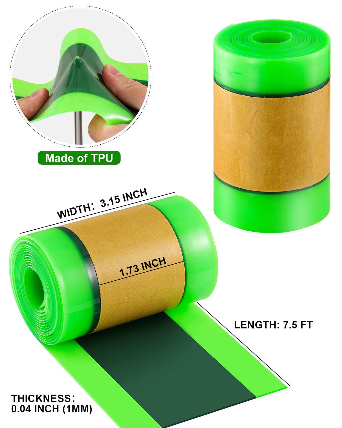Julai Fat Tyre Liner, Bike Bicycle Tube Flats Self-adhesive Protector Puncture Free Compatible with 20 24 26 28 29 x 3-4 inch
