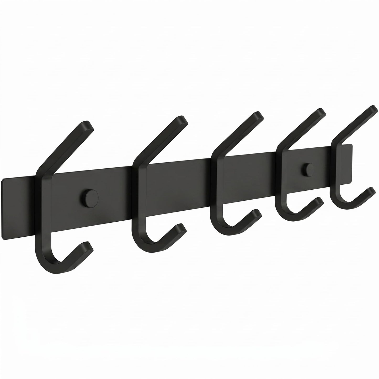 SAYONEYES Coat Rack Wall Mount with 5 Double Hooks for Hanging - 15 Inch Heavy Duty SUS304 Stainless Steel Matte Finish Waterproof
