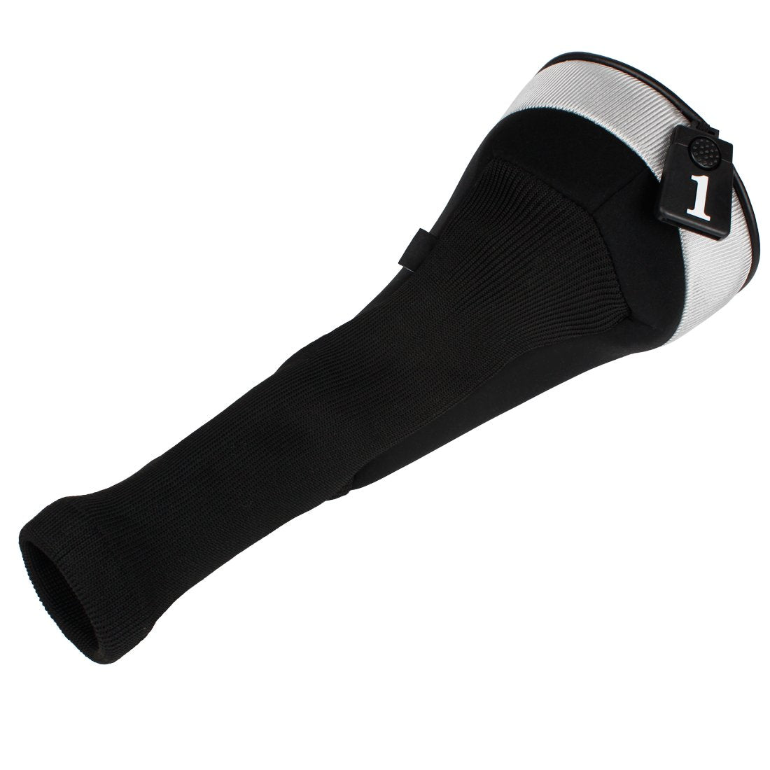 Andux 4pcs/Set Golf Wood Club Head Covers 460cc Driver with Long Neck Black