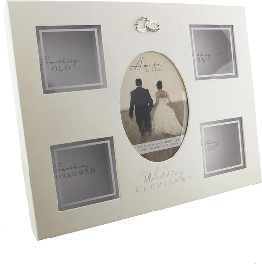 Amore Paper wrap Keepsake Box 4 Compartments "Wedding"