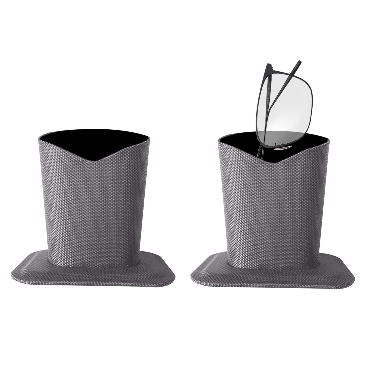 Bohue 2 Pieces Eyeglasses Holder Oxford Cloth Glasses Holder Glasses Desktop Display Stand Protect Glasses Upright Stand for Home Office And School
