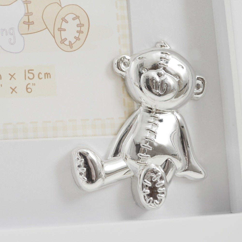 Button Corner MDF Photo Frame and Icon "My Christening" 4"x6"