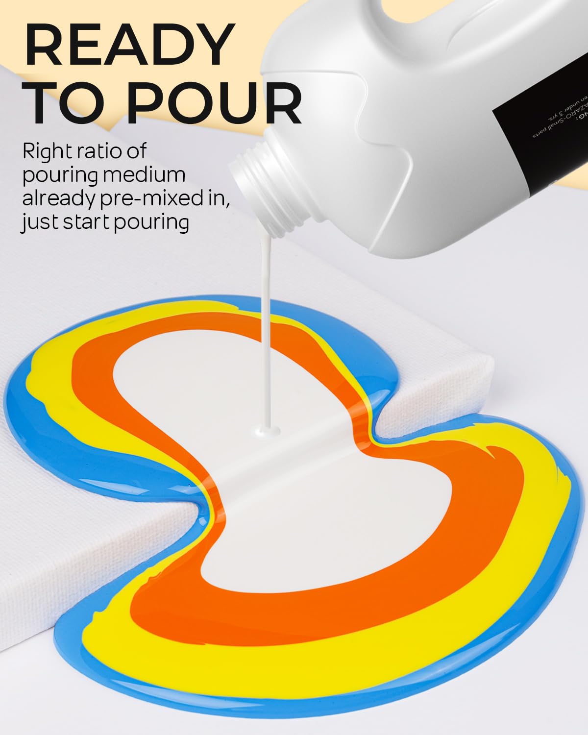 Nicpro 8 Colors Large Bulk Acrylic Pour Paint Set (33.8 oz, 1000 ml) Premixed High Flow Art Pouring Paint Supplies Kit with Silicone Pour Oil, Gloves