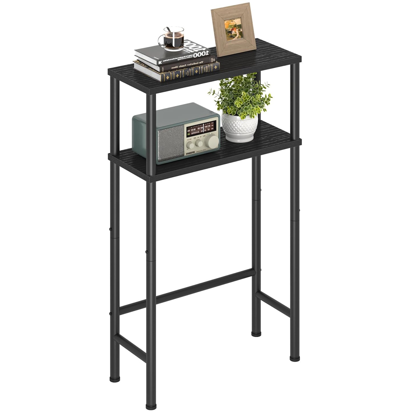 Asgolion Console Table, 2-Tier Slim Sofa Table, 40 x 20 x 80 cm