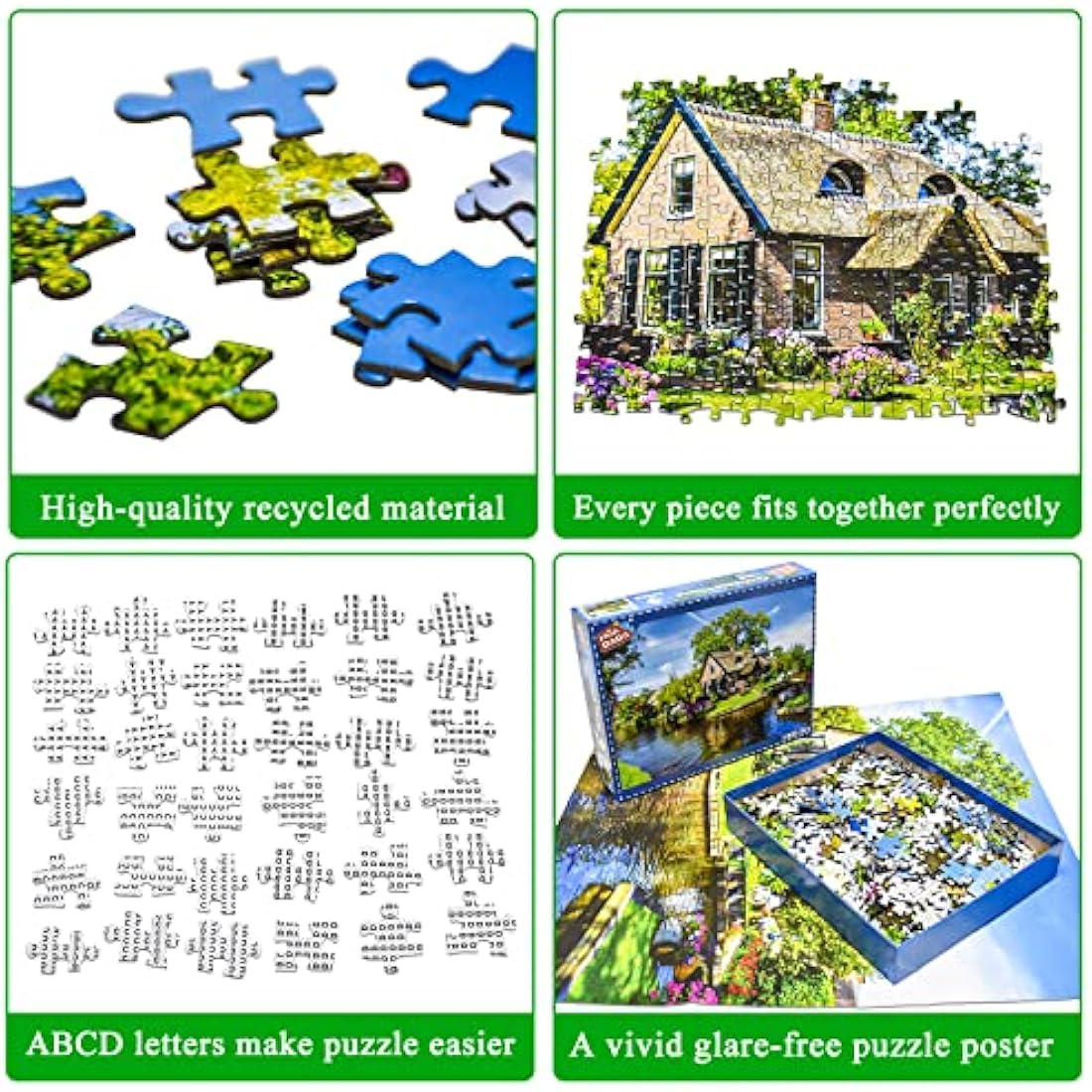 Giethoorn Village Jigsaw Puzzles for Adults 1000 Pieces Venice of the North Jigsaw Puzzles for Adults Gifts