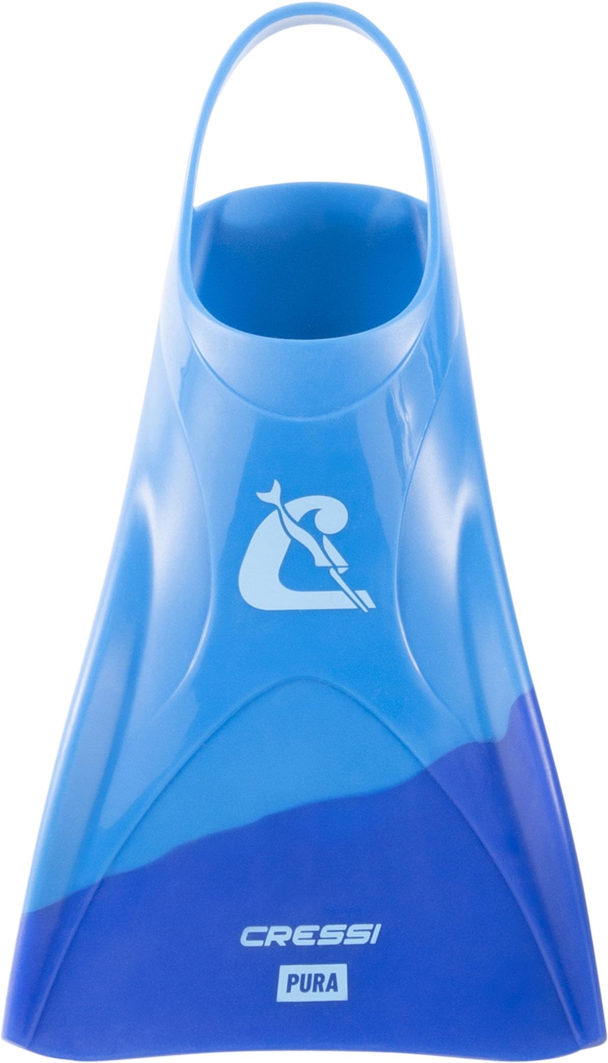 CRESSI Adult Swim Fins - Flexible Silicone for Comfortable and Durable Use, Blue/Azure, 43/45 - Pura: Designed in Italy