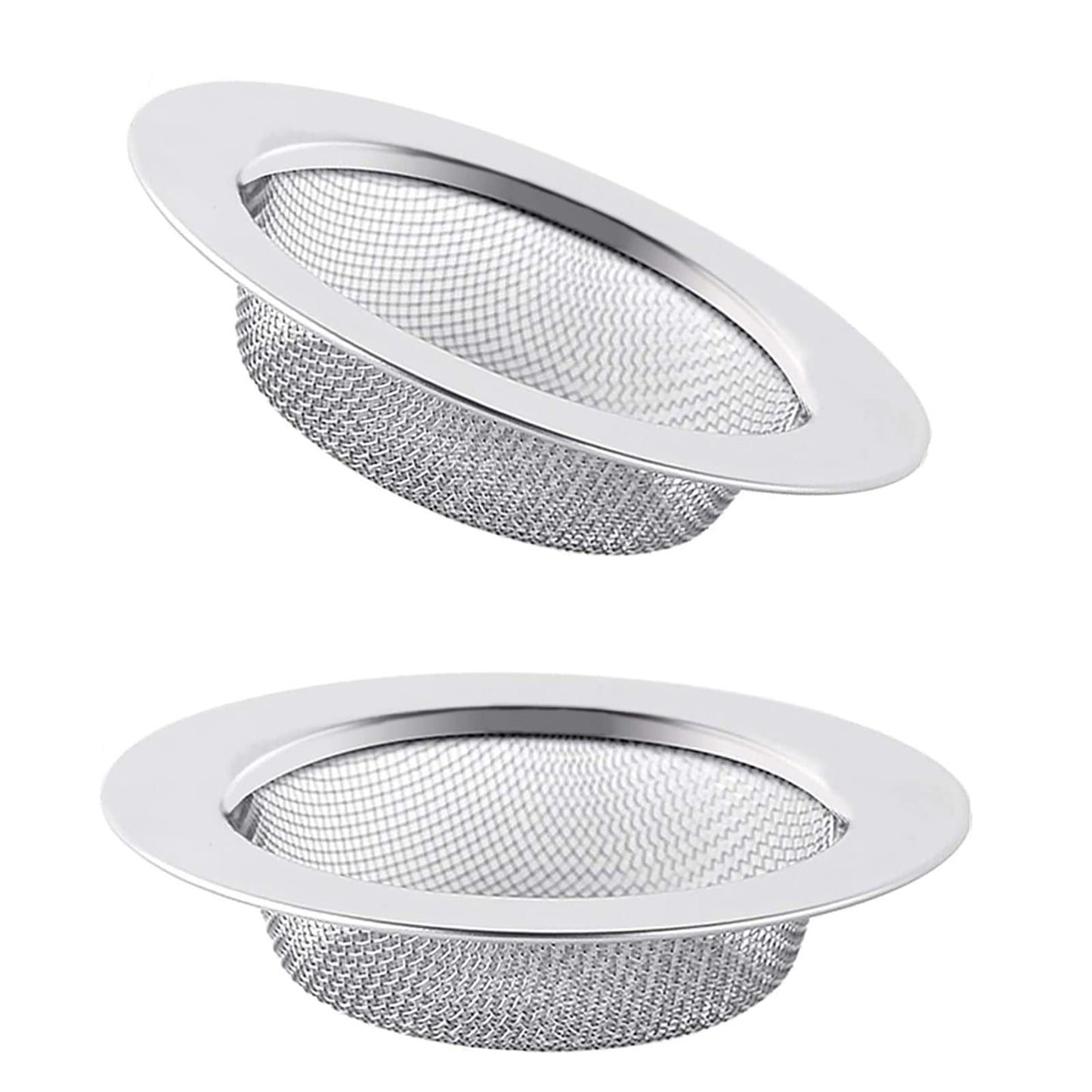 2 PCS Kitchen Sink Strainer,7.8 CM Stainless Steel Drain Strainer