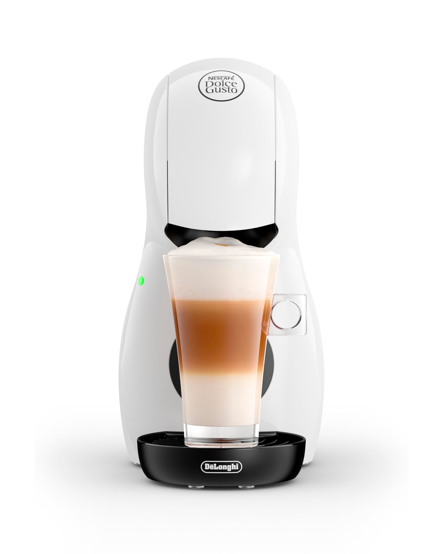 NESCAFE DOLCE GUSTO De'Longhi Piccolo XS Pod Capsule Coffee Machine, Espresso, Cappuccino and more, EDG210.WB, 0.8 litres, White and Black