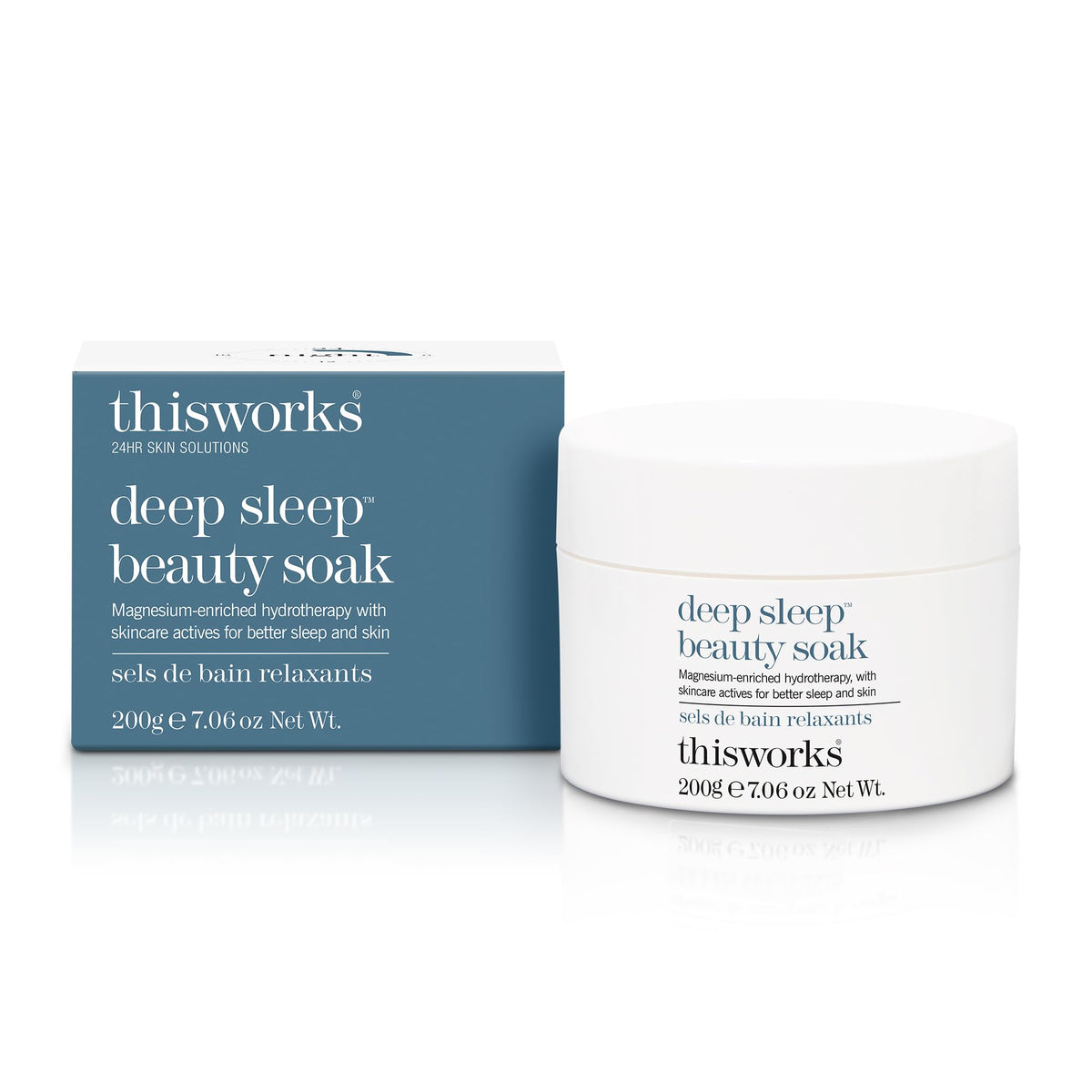 This Works Deep Sleep Bath Soak, 200 g - Luxury Bath Salts Infused with Lavender, Camomile and Vetivert Essential Oils - Relaxing Bath Salt to Unwind
