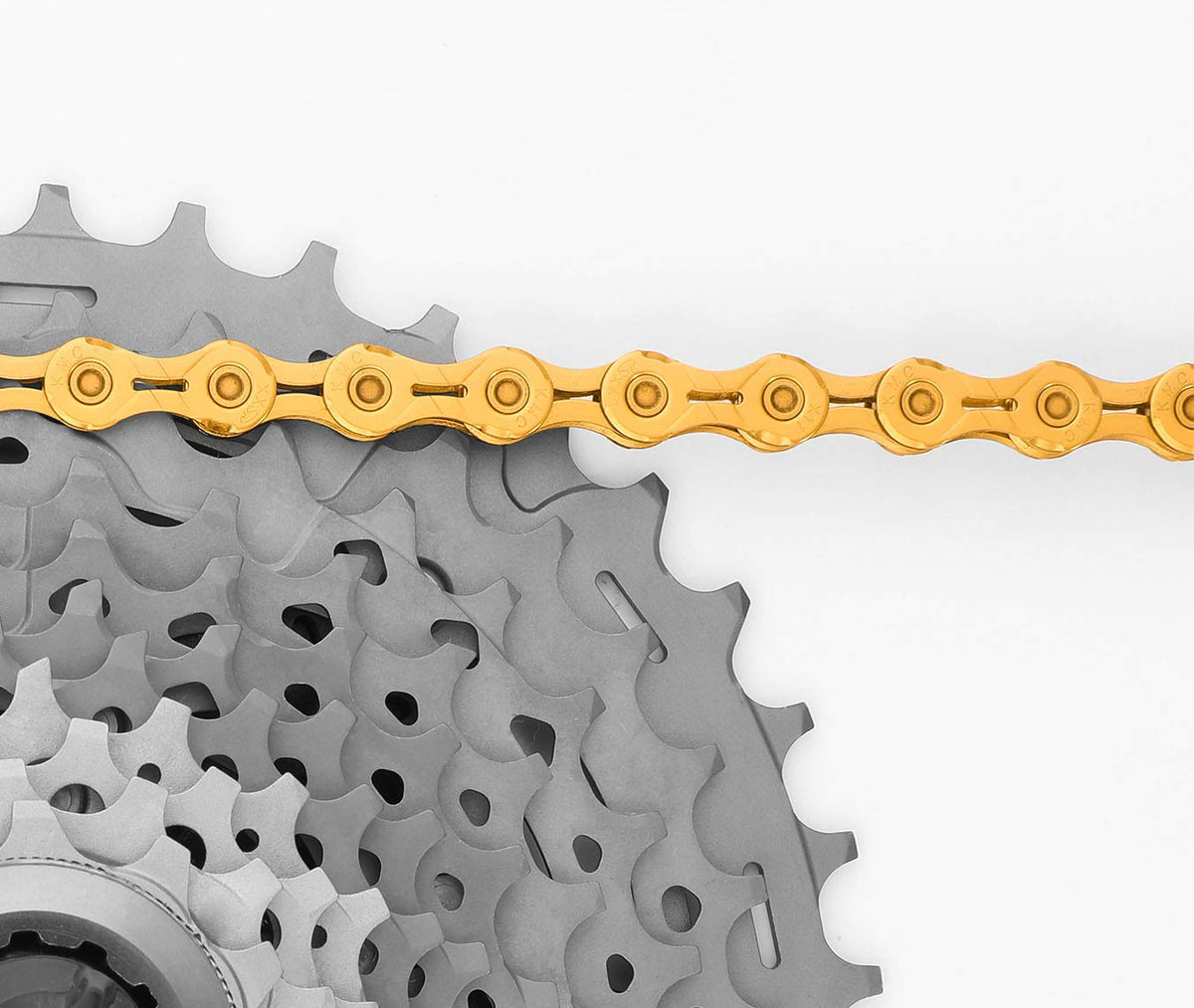 KMC Unisex's X10el Chain, Ti-N Gold, 114 Link