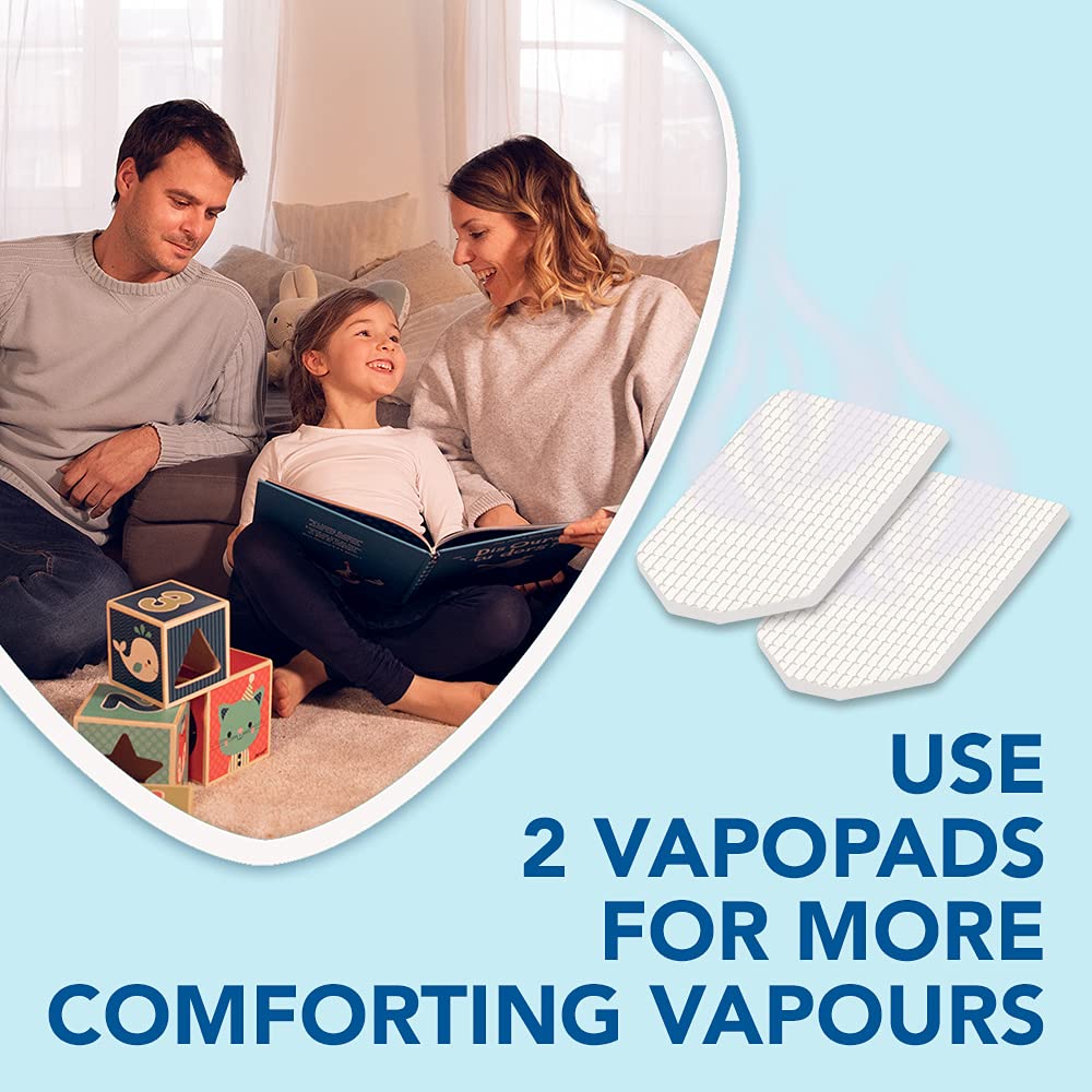 Vicks Mini Cool Mist ultrasonic humidifier - Adjustable mist control - 1.8 L Tank - Home use in bedrooms, offices, nurseries - Rooms to 15m2 - Quiet