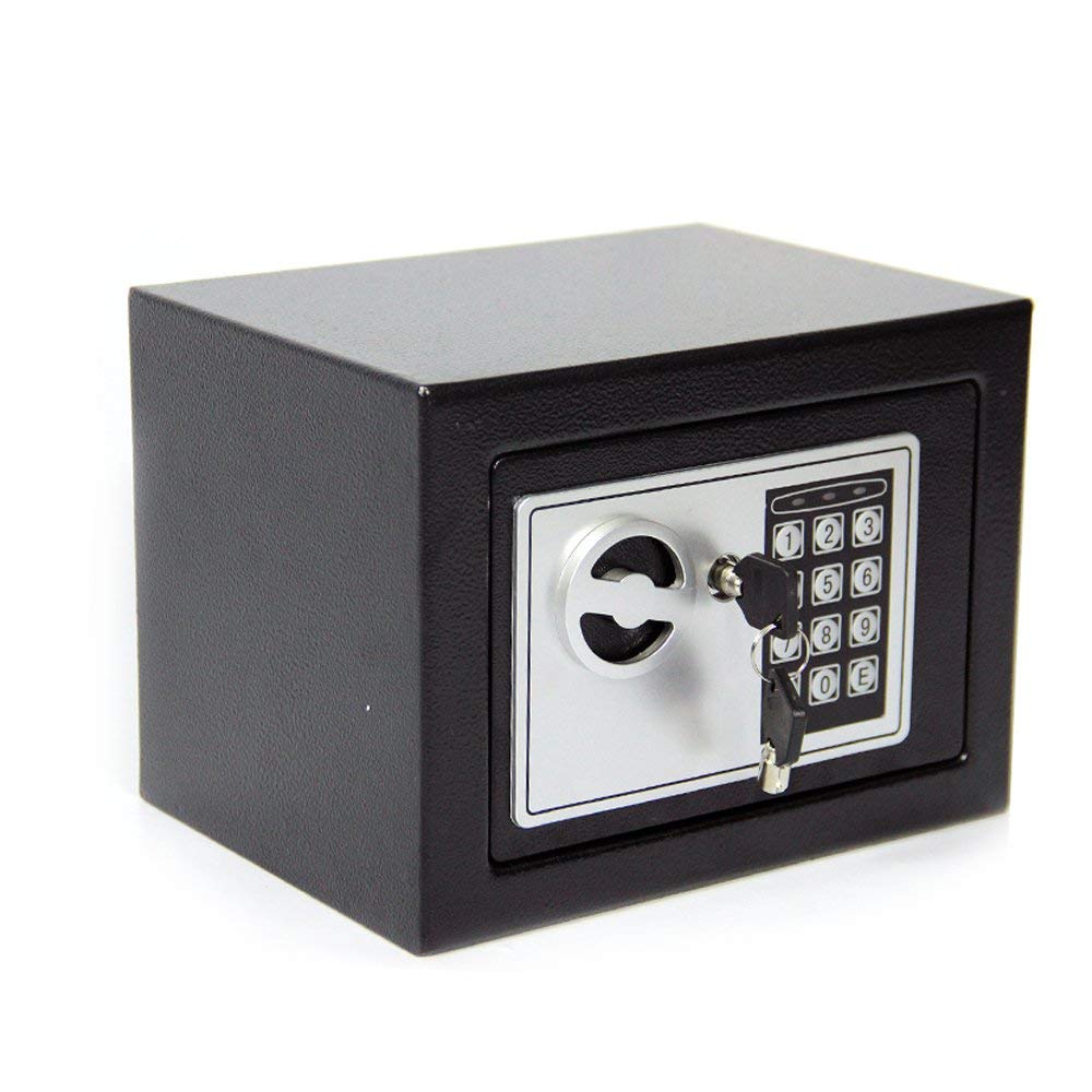 CDC? 6.6L DIGITAL STEEL SAFE ELECTRONIC SECURITY HOME OFFICE MONEY CASH SAFETY BOX 2 KEYS