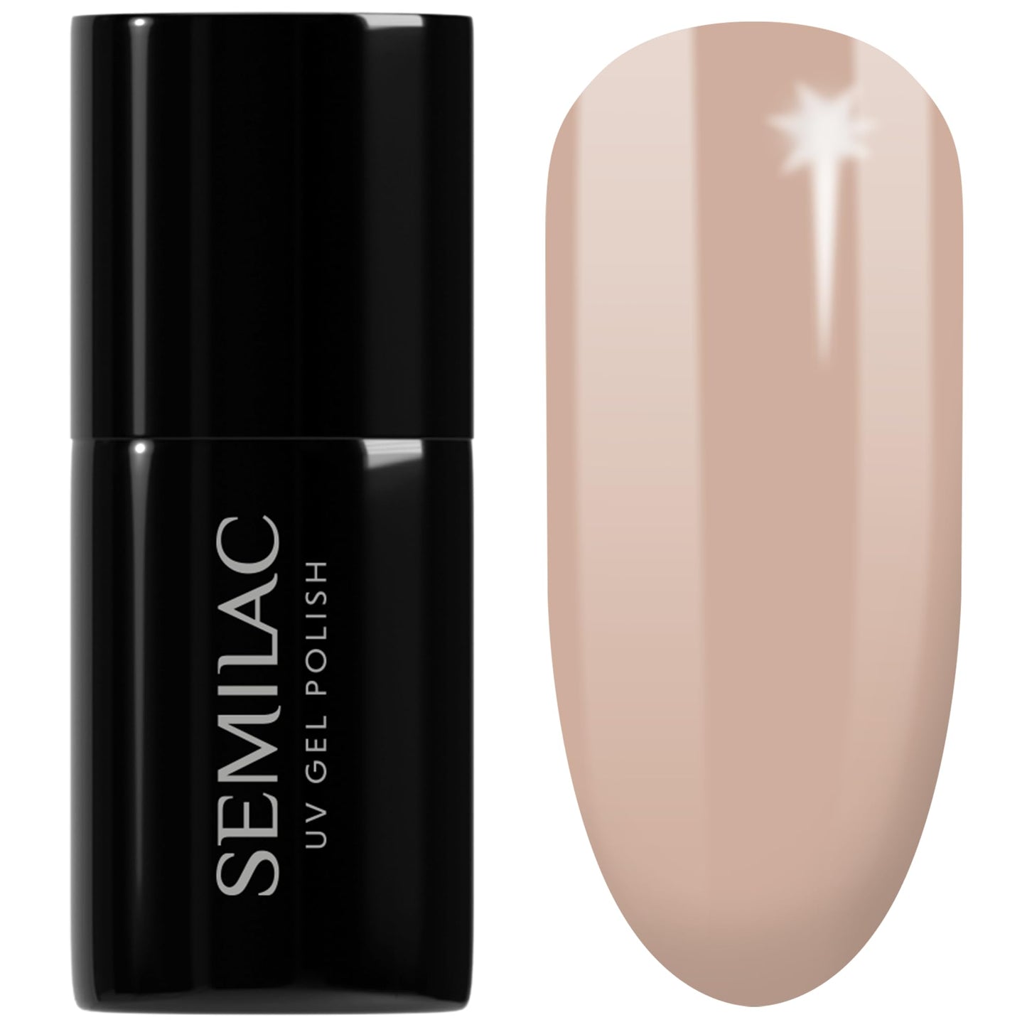 SEMILAC Gel Nail Polish 369 Sunkissed Tan - Full Coverage Gel Polish - Soak Off Easy To Use LED/UV Nail Lamp - Long Lasting Manicure and Pedicure up