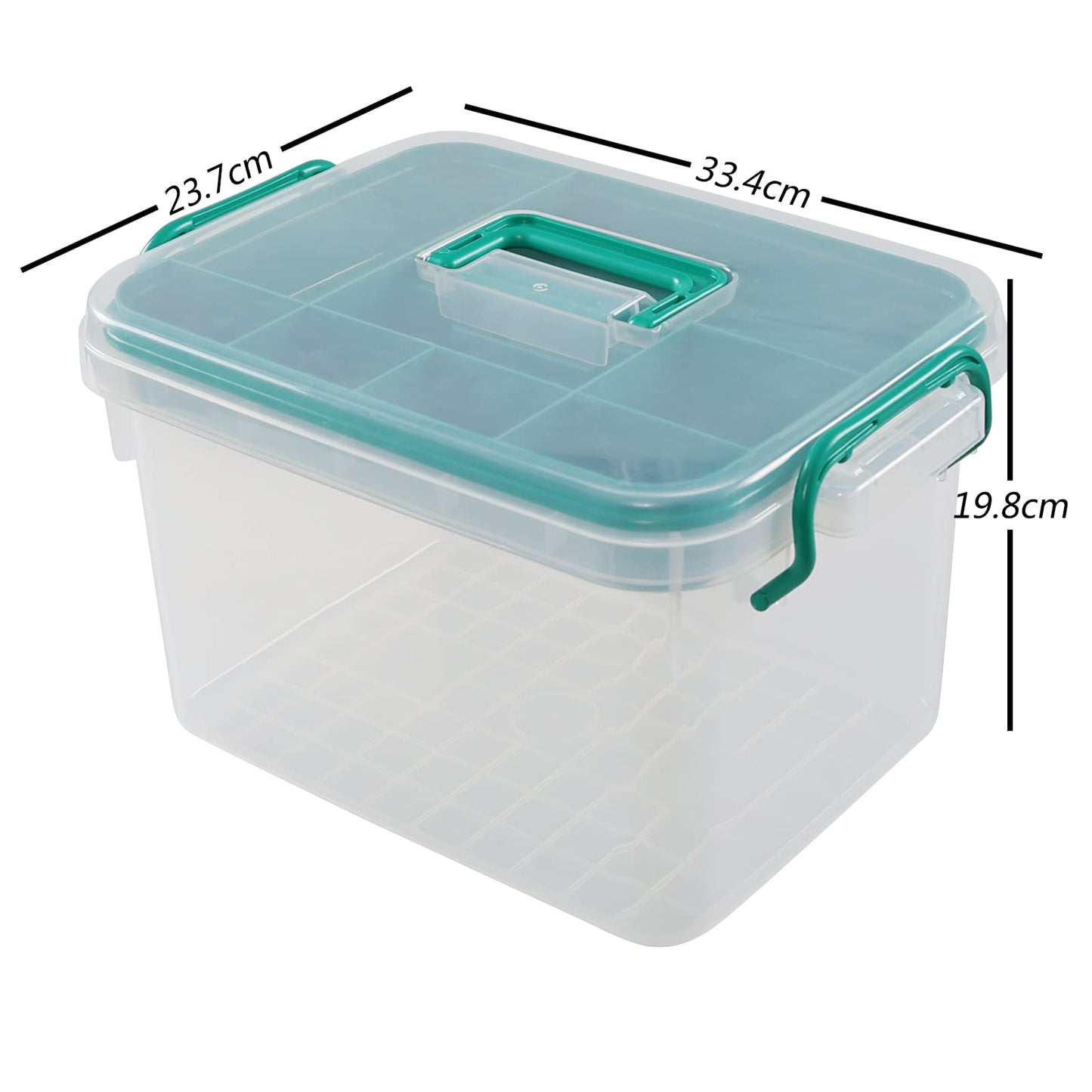 Readsky Plastic First Aid Storage Box, Medical Box Clear