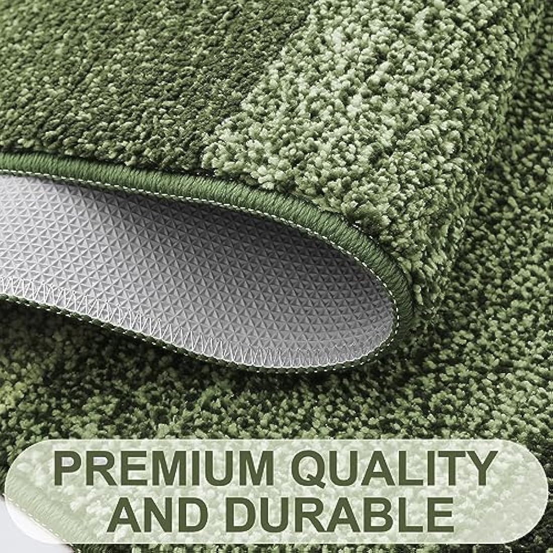 Homaxy Door Mats Indoor, Machine Washable Soft Doormats, Dirt Trapper Super Absorbent Entrance Rug, Non-slip Floor Mats For Inside, Front Back Door, Pets and Dogs (60 X 90 cm, Green)
