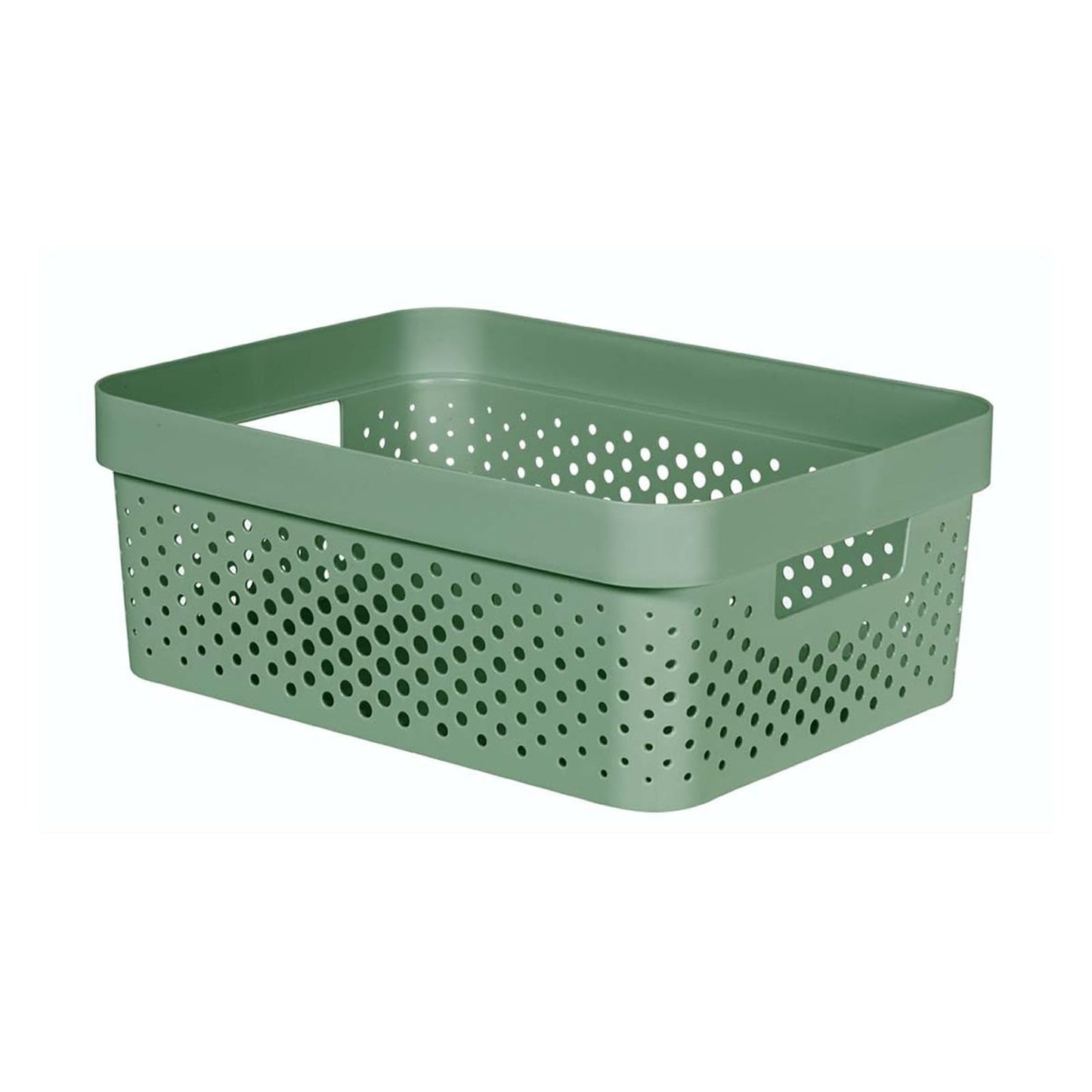 CURVER Infinity Tray 4.5 L Dots Recycled Plastic Pink Crates, green, S