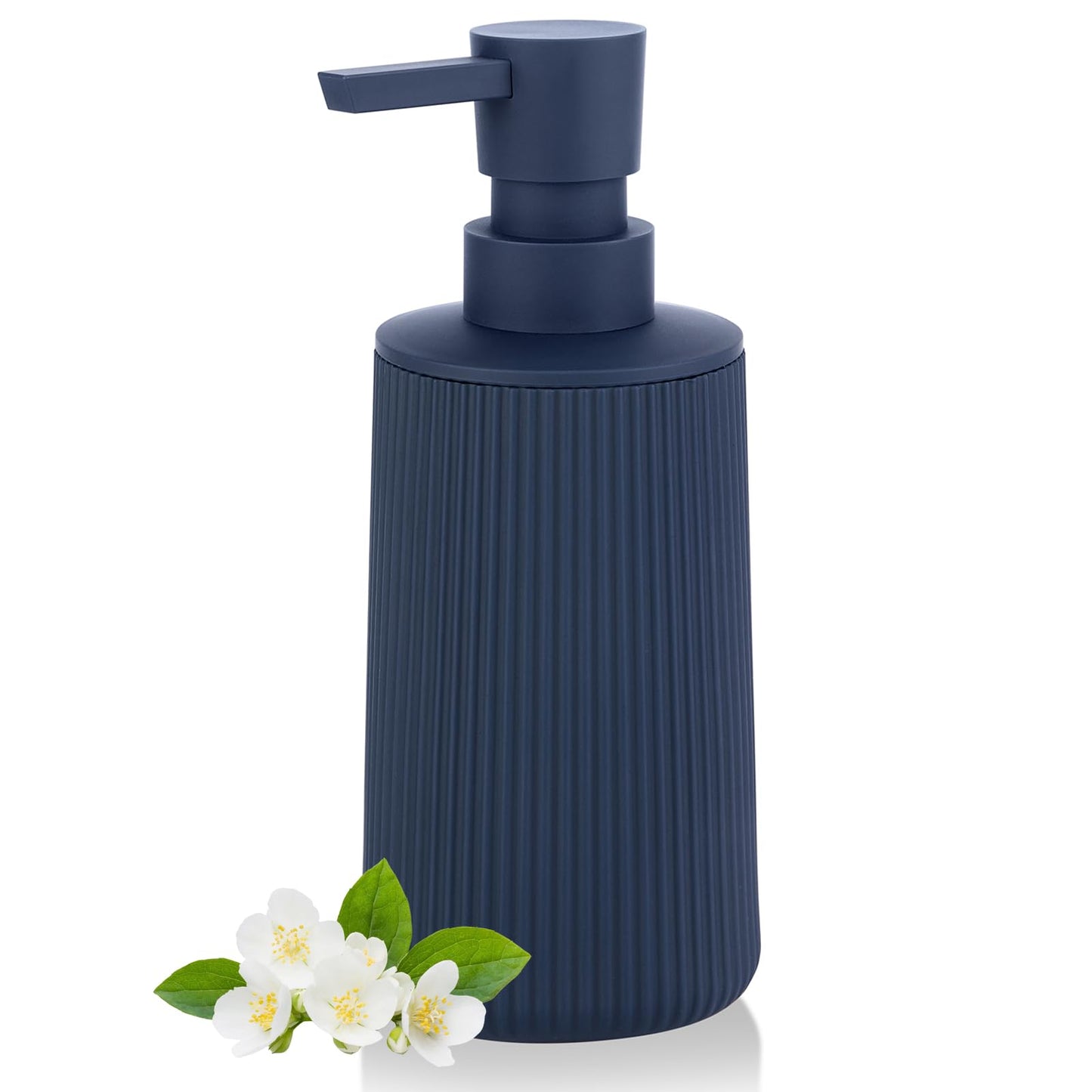 Blue Hand Soap Dispenser Bathroom, Refillable Washing up Liquid Soap Dispenser Kitchen (Blue)