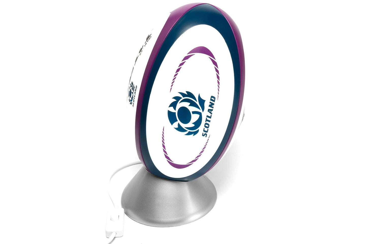 Rugby Ball Scotland Globall Adults and Kids Night Light | Official SRU & Gilbert Licensed Night Lamp | Rugby Gifts for Men and Women | Cool Bedroom