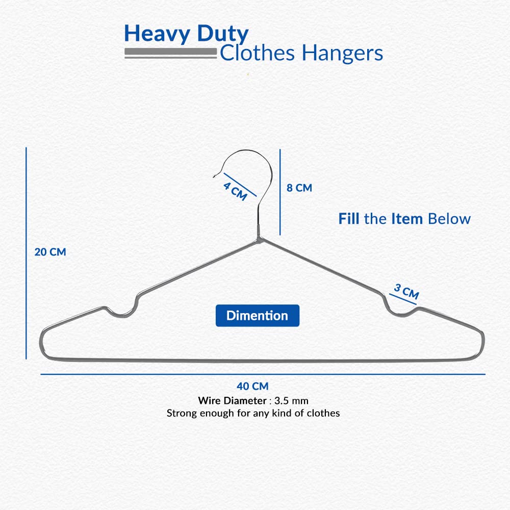 1Above 25x Premium Rubber Coated Metal Hangers - Heavy Duty - Space Saving Organiser Clothes Hangers for Wardrobes Coat Rack Rails Thin and Non-Slip