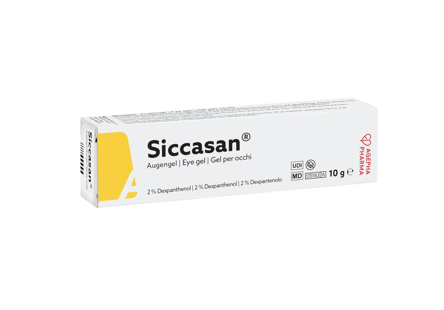Siccasan Intensive Dry Eye Gel with Carbomer and Dexpanthenol | Corneal Gel & Eye Lubricant | Relief Against Dry, Irritated and Sore Eyes | Night Time