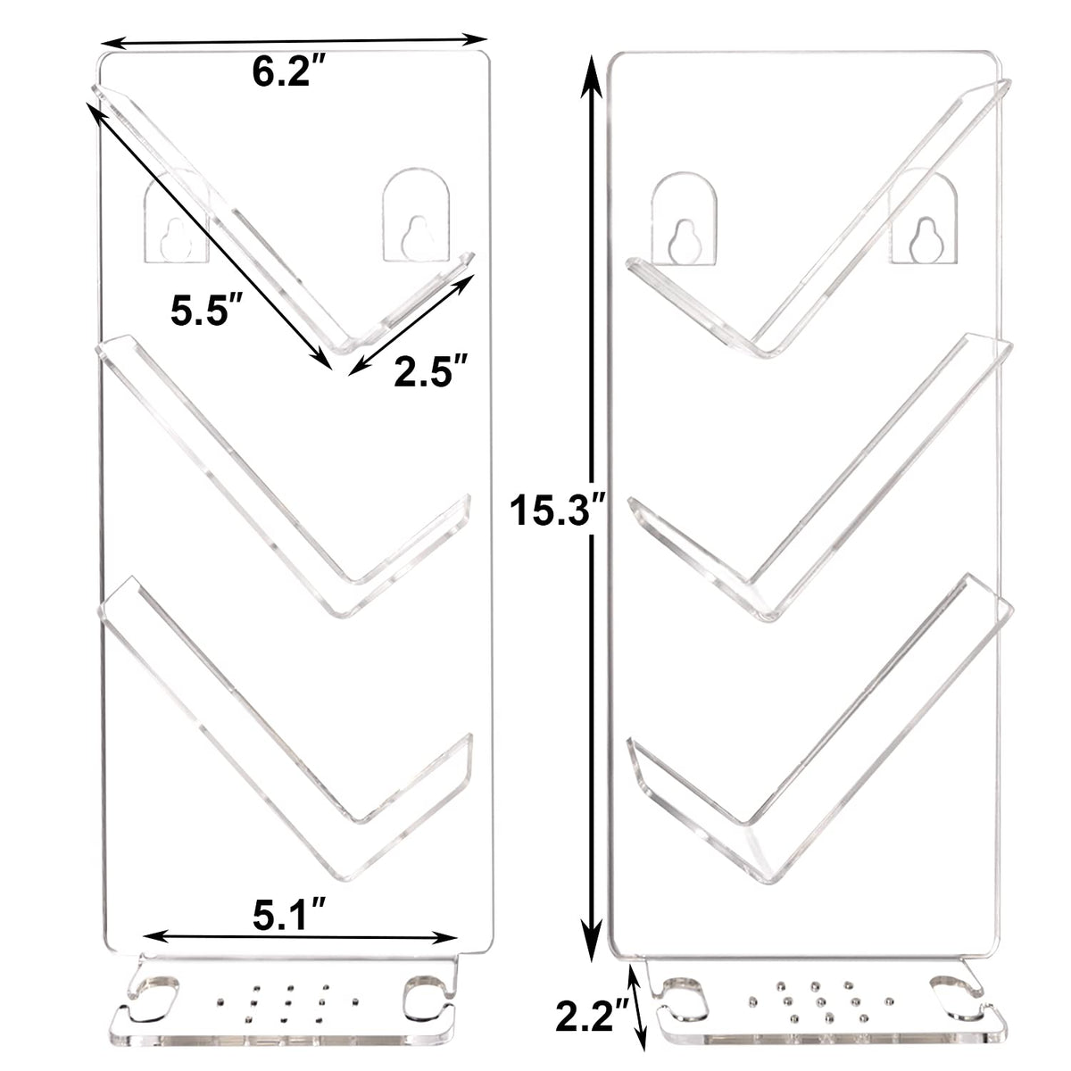 Lisol Rust Proof Shower Caddy 2 Pack, Bathroom Storage Organiser Adhesive, Shower Caddy Organizer, No Drilling