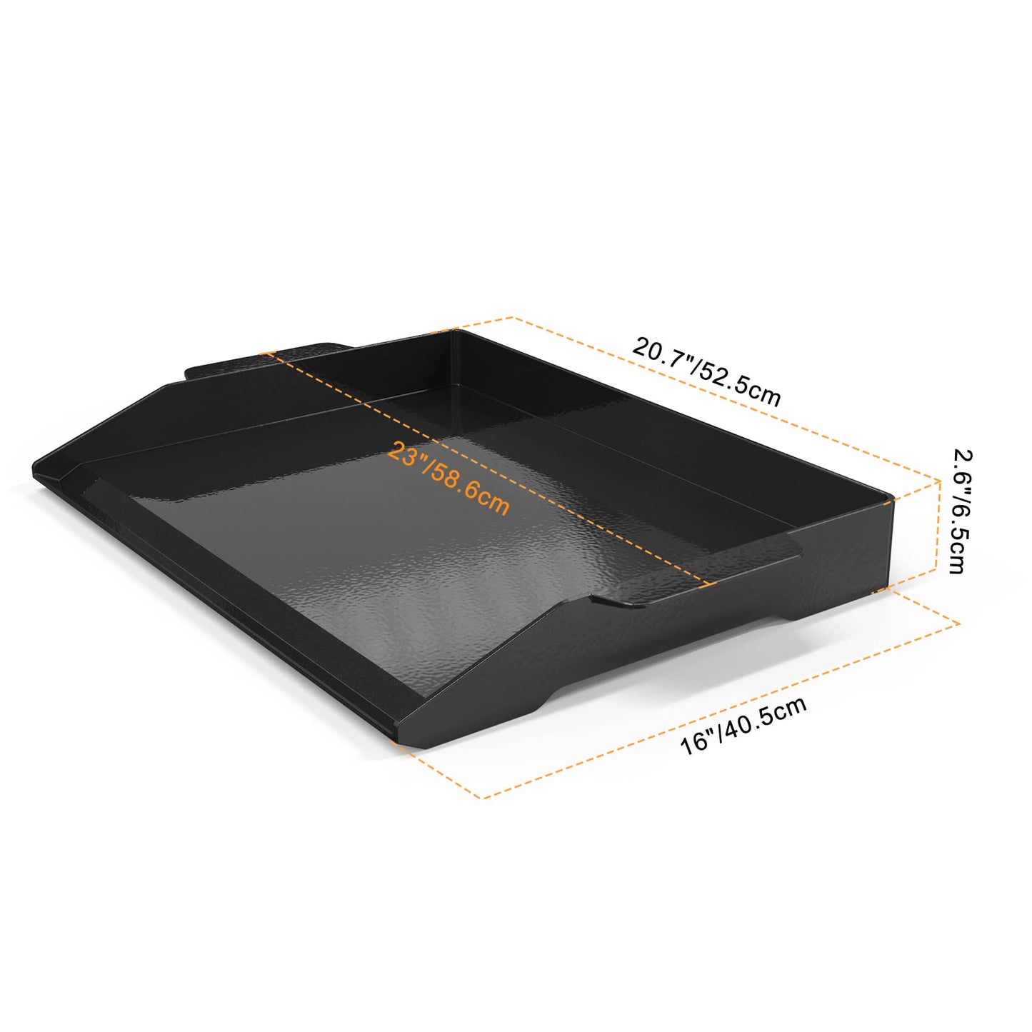 Onlyfire Enamelled Cast Iron BBQ Griddle Plancha Non-Stick Grill Plate with Extra High Sidewalls for All Gas Grills and Gas Hob