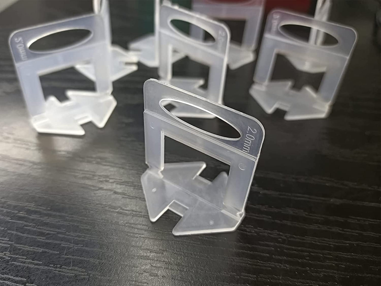 Tile Leveling System 2mm 600Pcs for Professional DIY Ceramic Tile and Stone Installation, Tiles Leveler Spacers Clips for Wall Floor 2mm,Spacers Only,