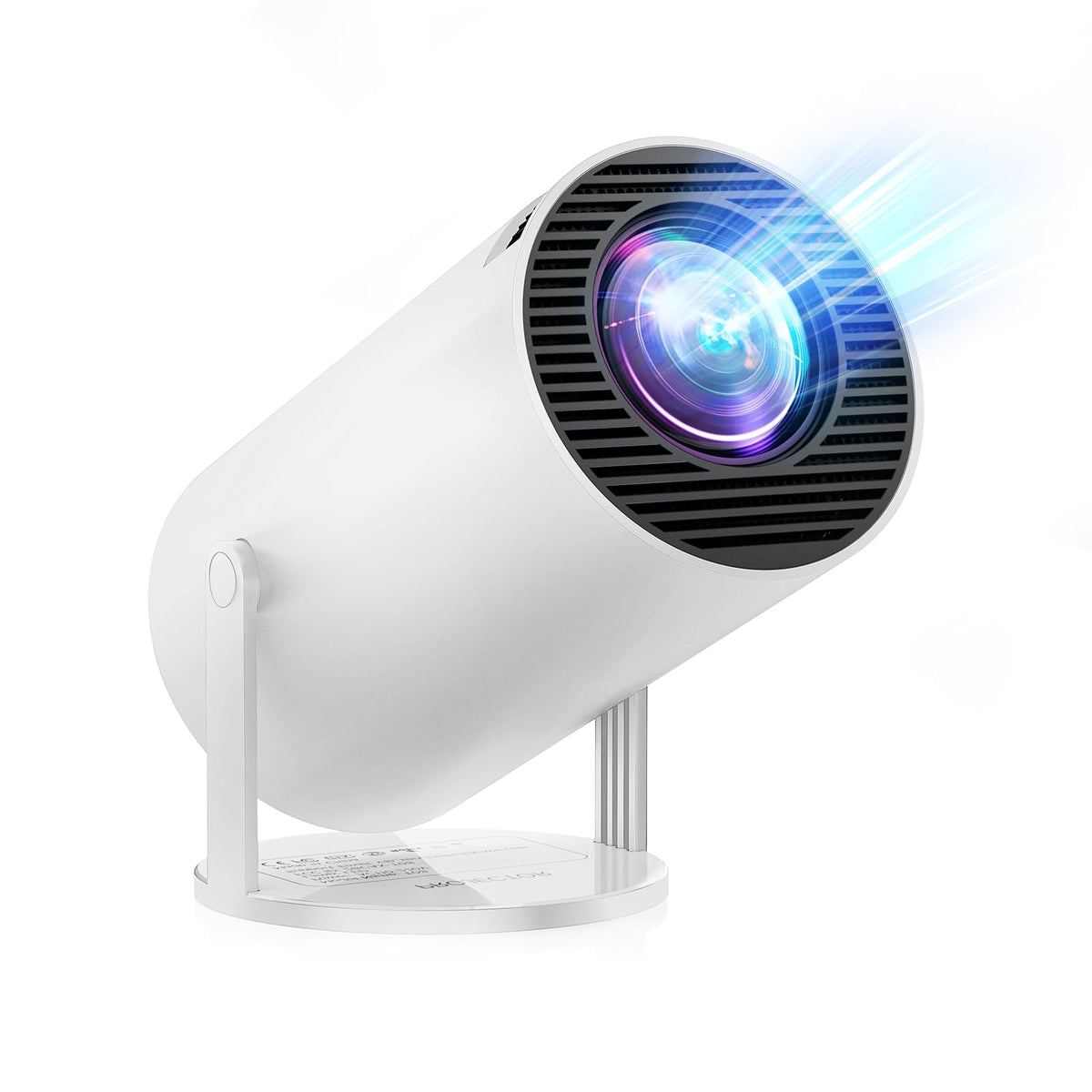 [Built-in Apps & Android 11.0] Mini Projector Portable 20000 Lux Projector 4K Supported 180? Rotation & Auto Keystone, Outdoor Compatible with TV