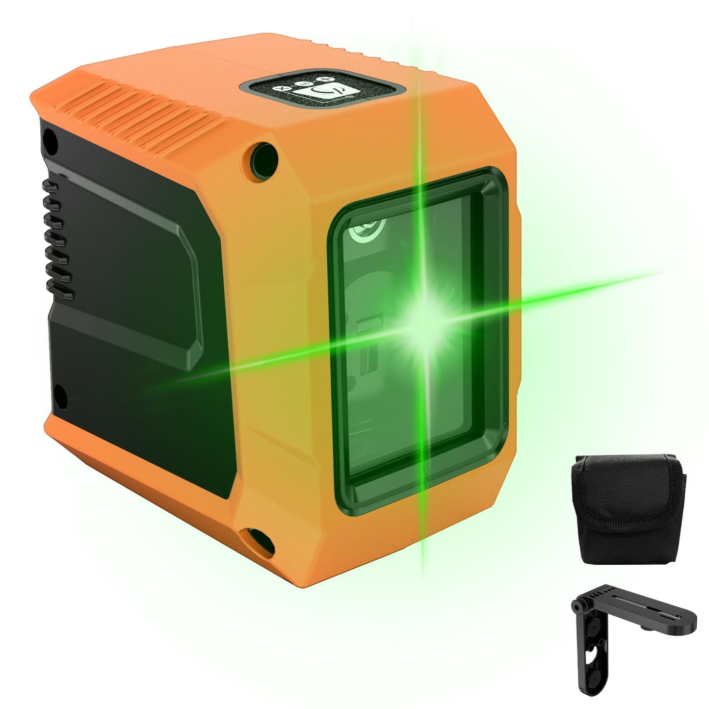 Laser Level With a Measurement Range of 100 Feet, Automatic Leveling, Brightness Adjustment, Magnetic Base, IP54 Protection, Suitable for