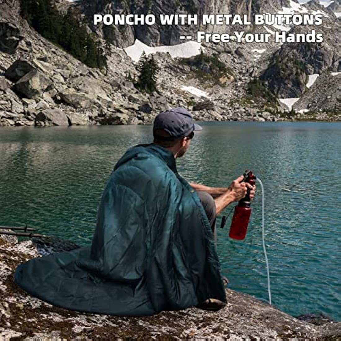 KawaGebo Kamp Outdoor Camping Blanket, Travel Blanket, Ultralight Packable, Camping Thermal Blanket, Water-Repellent for Hiking, Travel, Hammock, Van, Aeroplane Blanket, Thermal Sherpa & Ripstop, 200