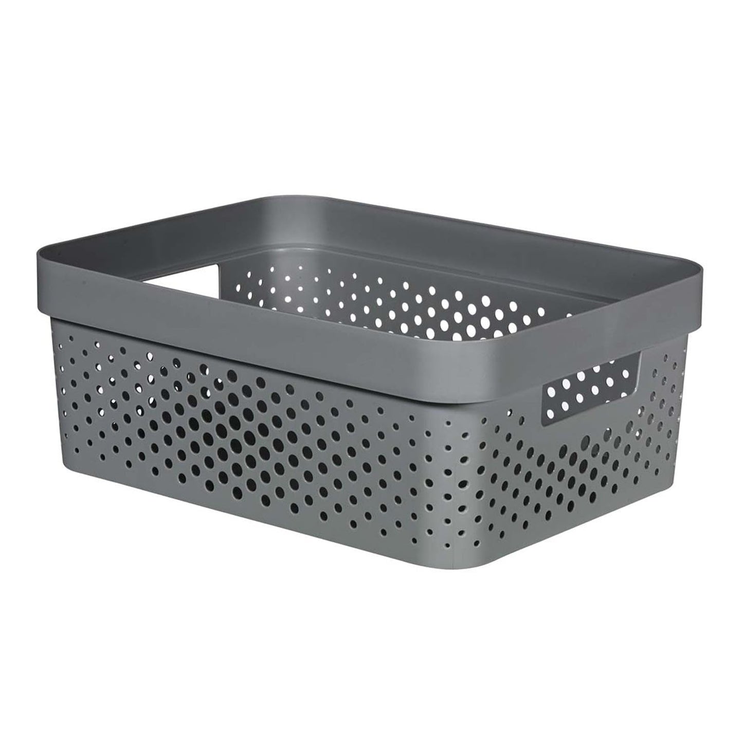 CURVER Infinity Tray 4.5 L Dots Recycled Plastic Pink Crates, green, S